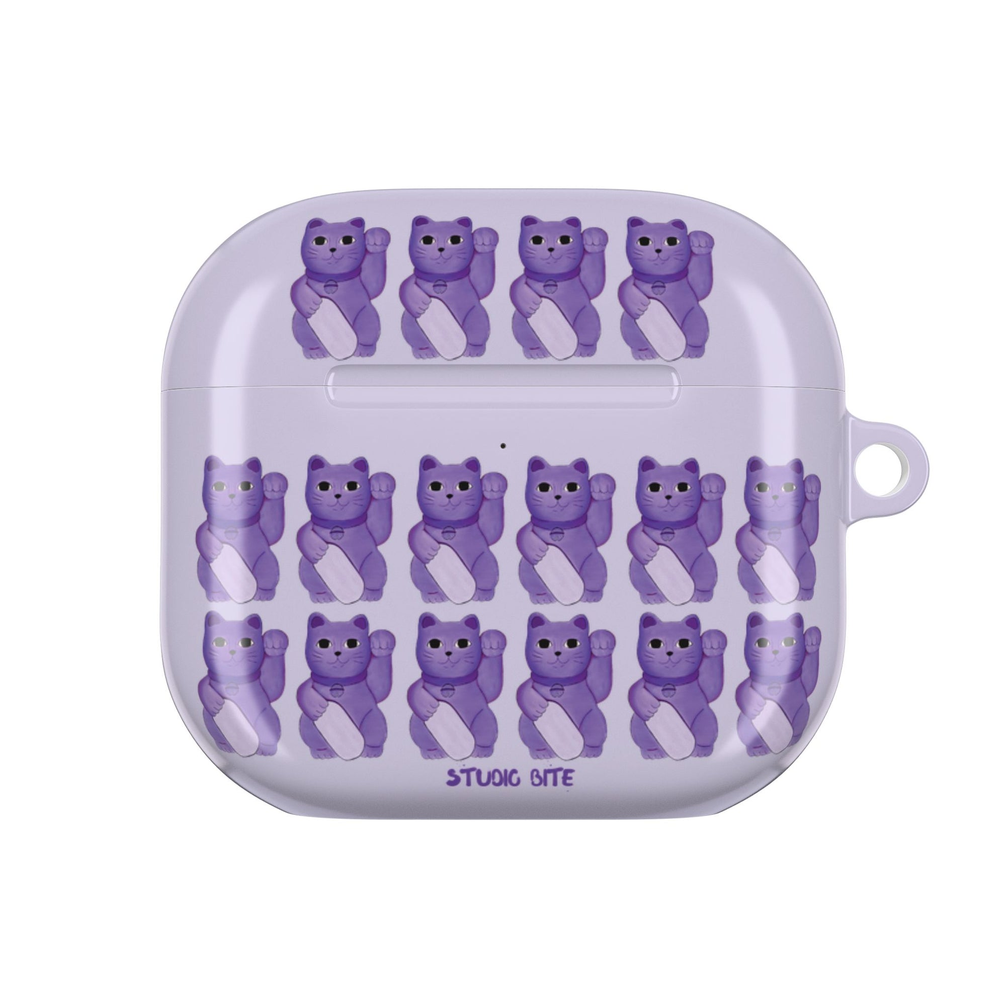 LUCKY CAT - PURPLE - AIRPODS 4TH GEN CASE