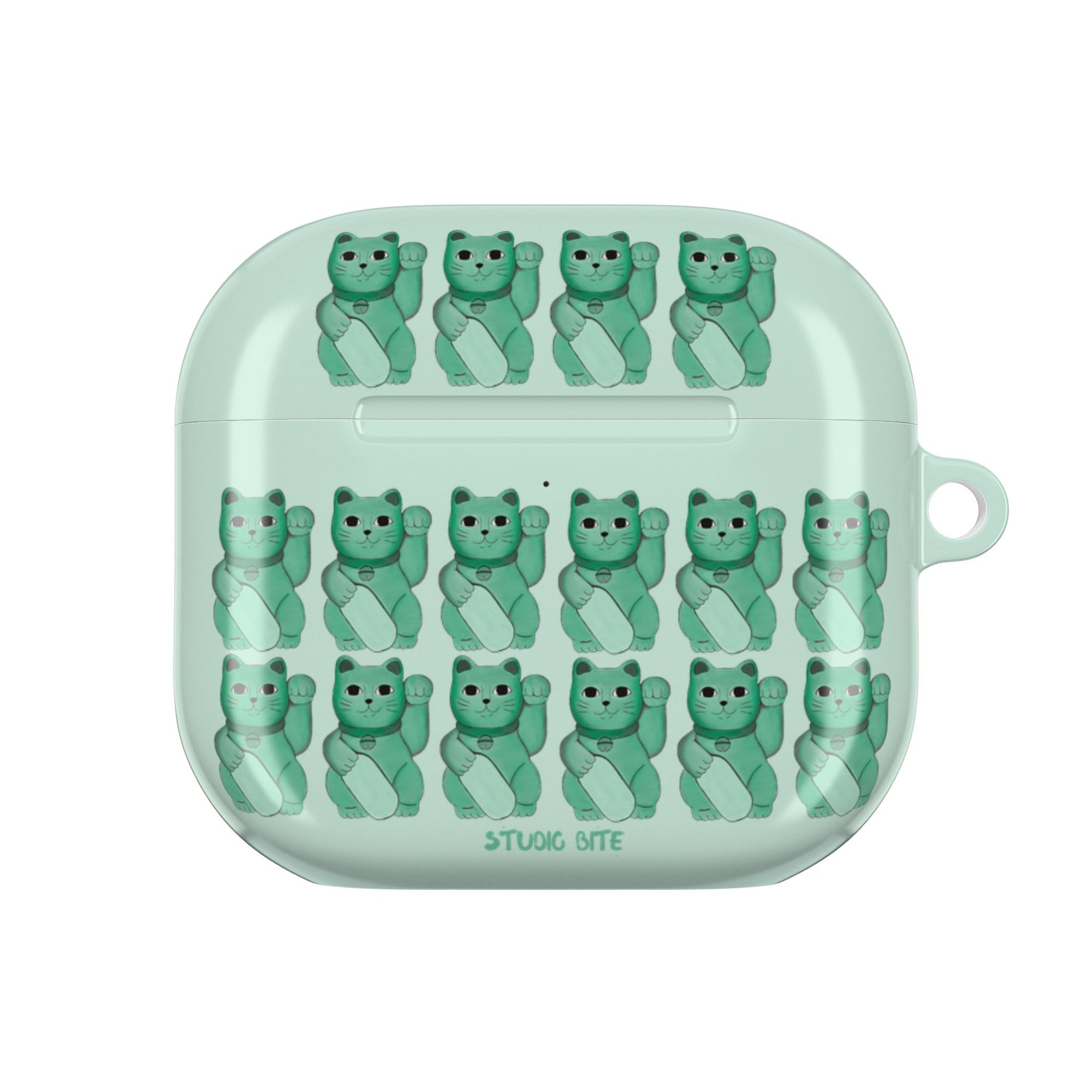 LUCKY CAT - GREEN - AIRPODS 4TH GEN CASE