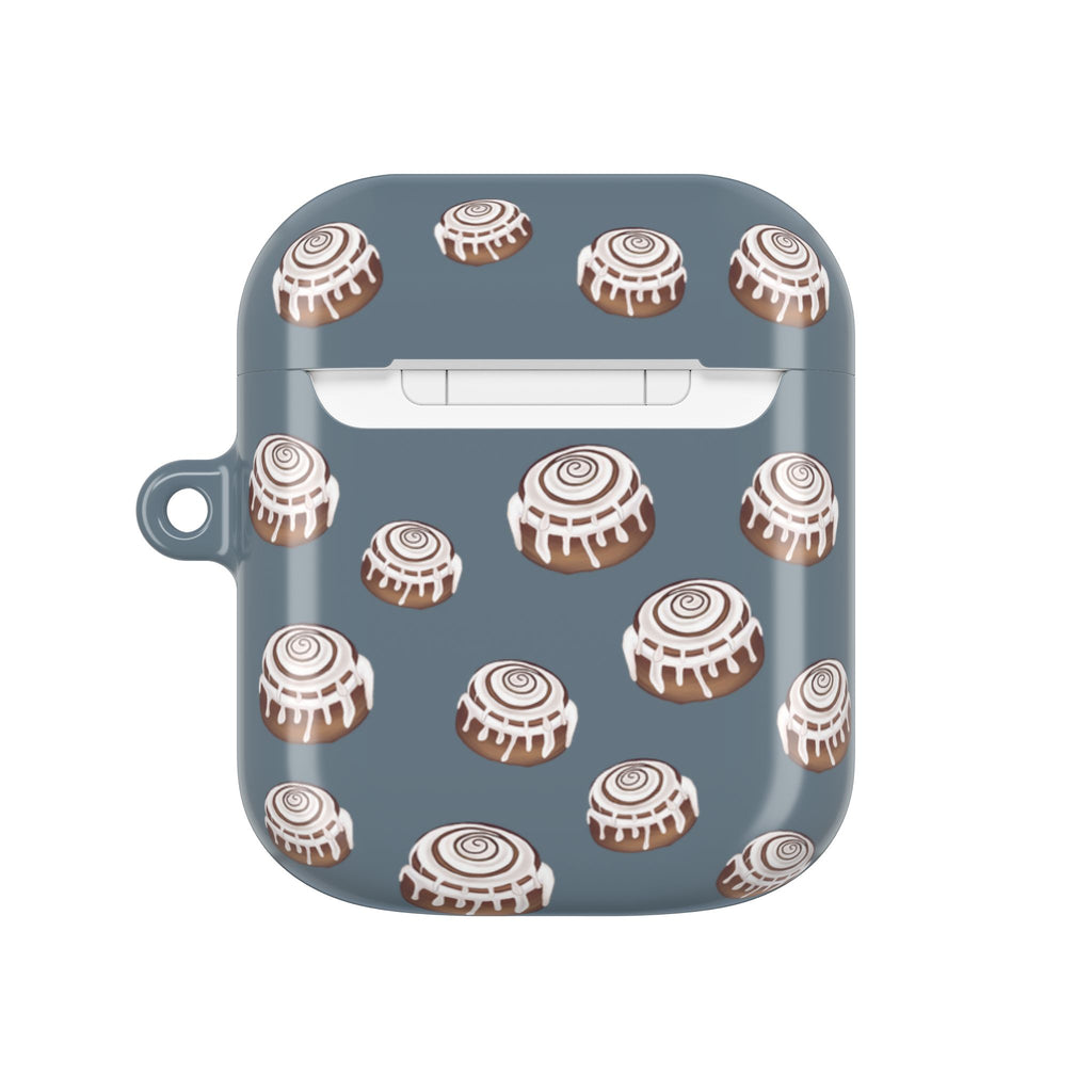 CINNAMON BUN - GREY BLUE - AIRPODS CASE