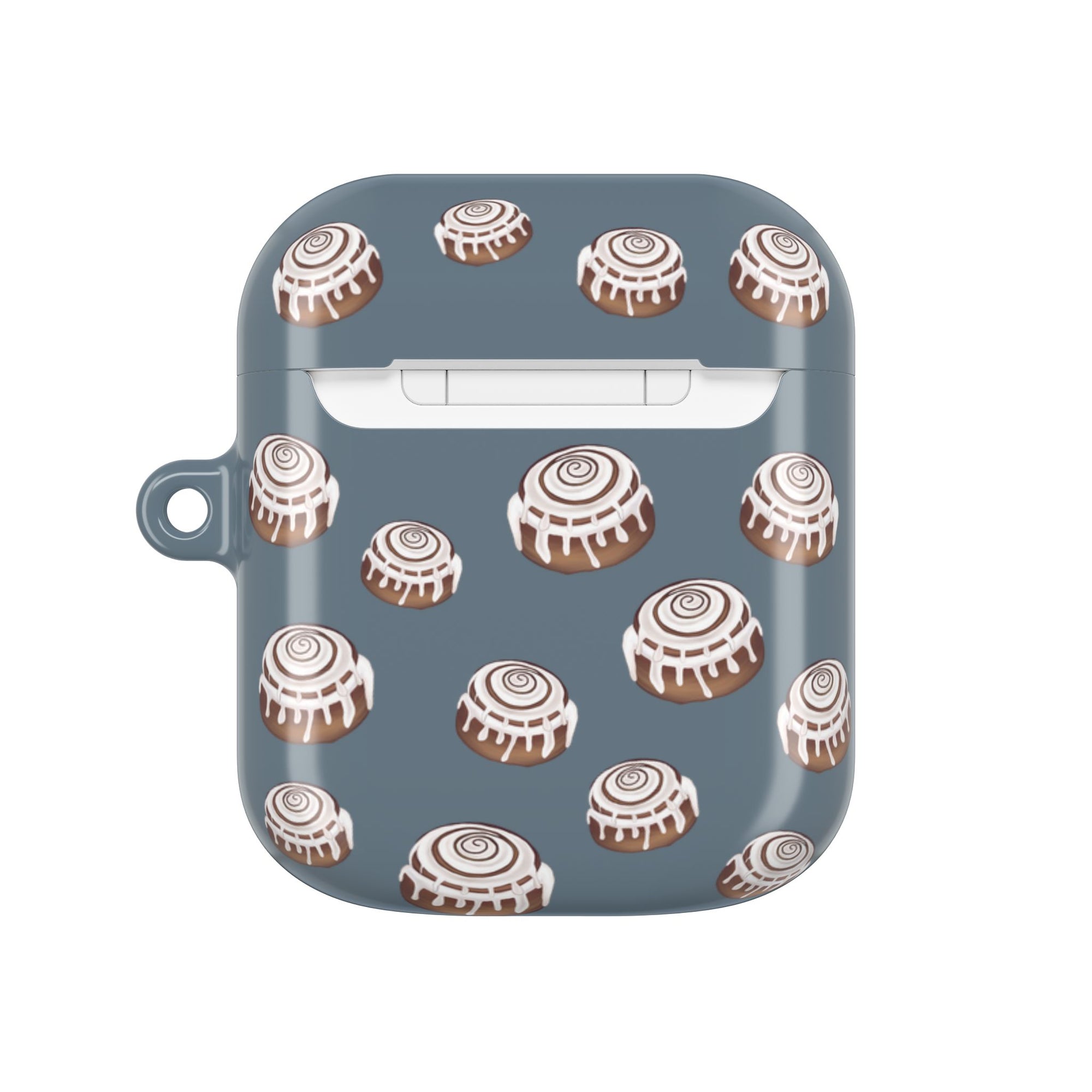 CINNAMON BUN - GREY BLUE - AIRPODS CASE