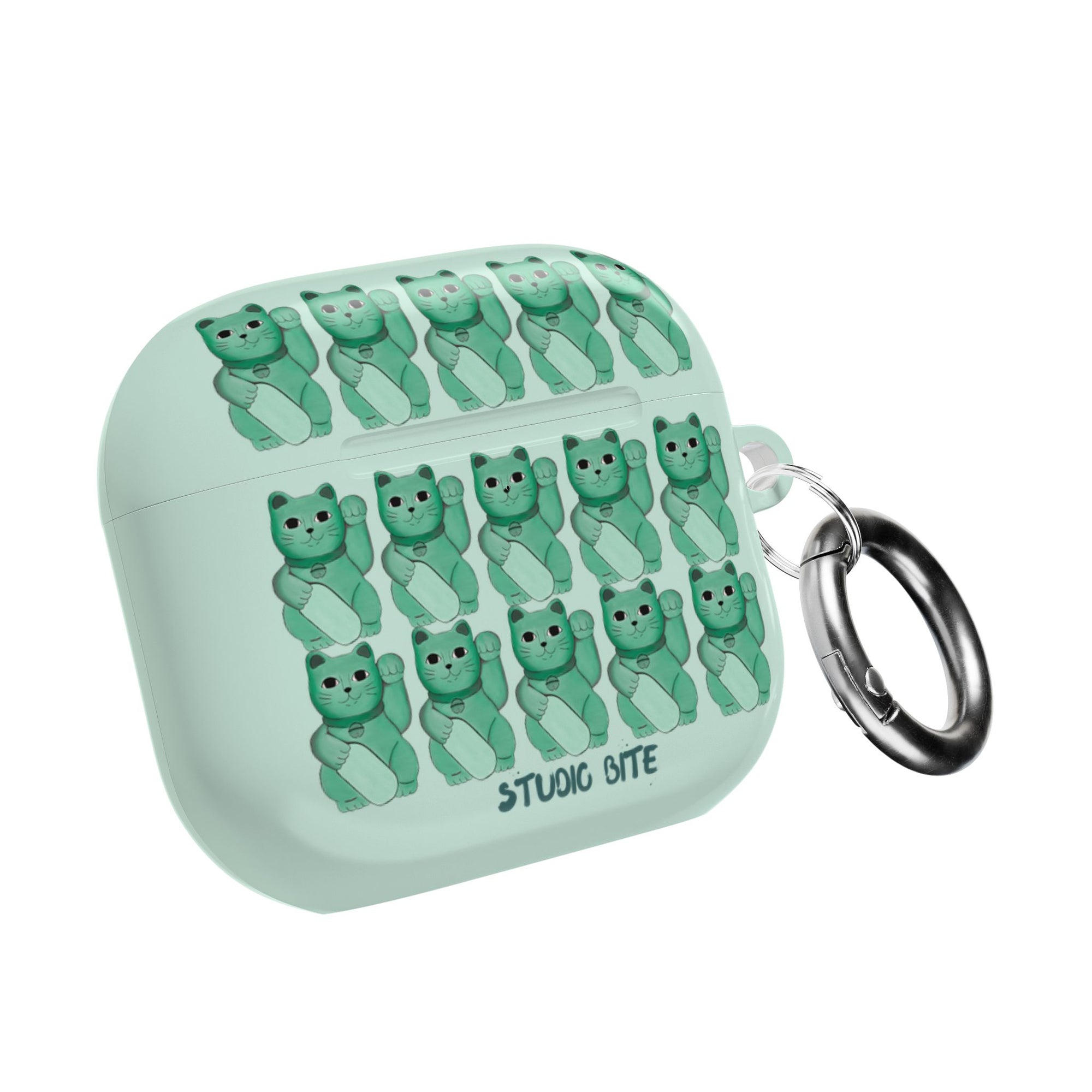 LUCKY CAT - GREEN - AIRPODS CASE