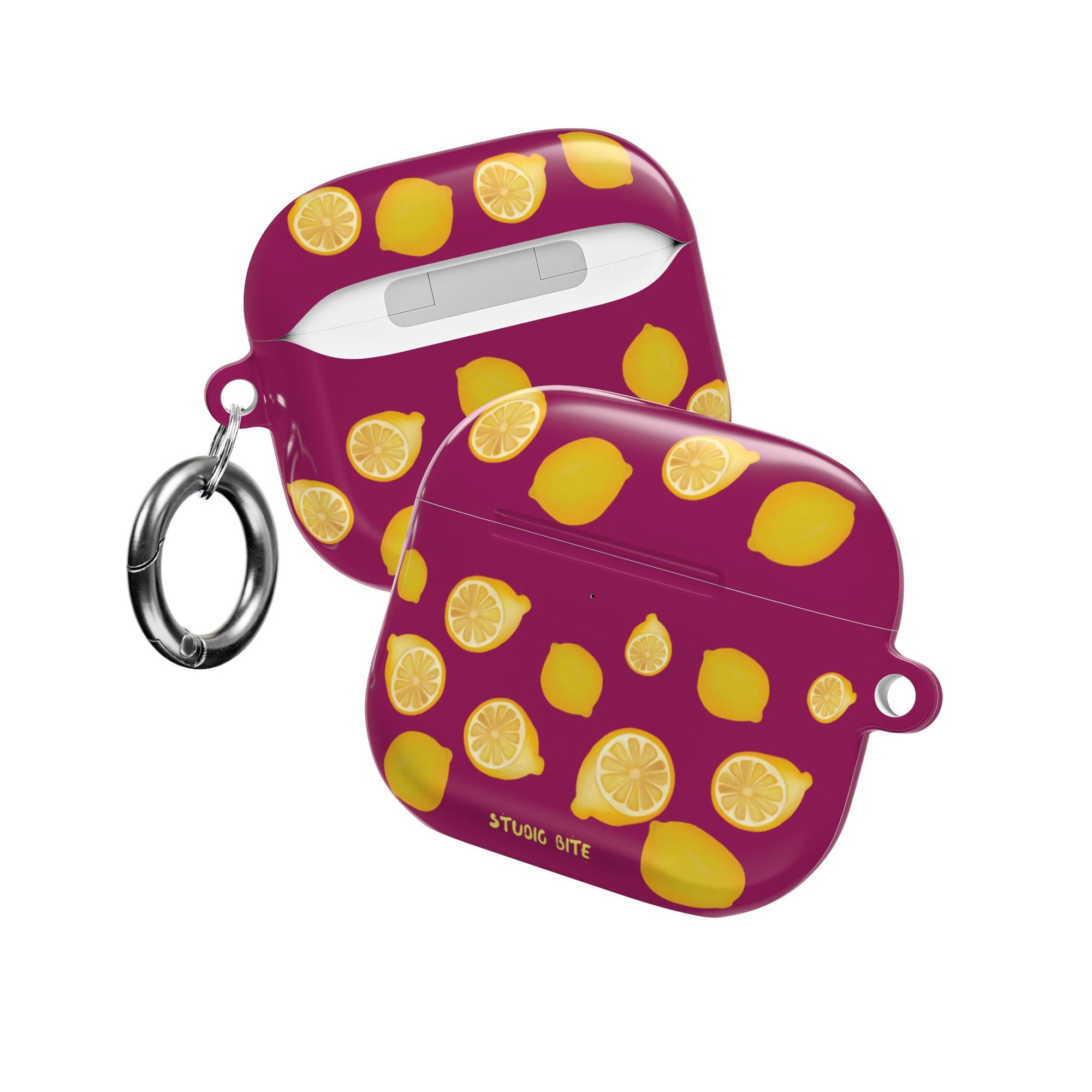 LEMON - BORDEAUX - AIRPODS 4TH GEN CASE