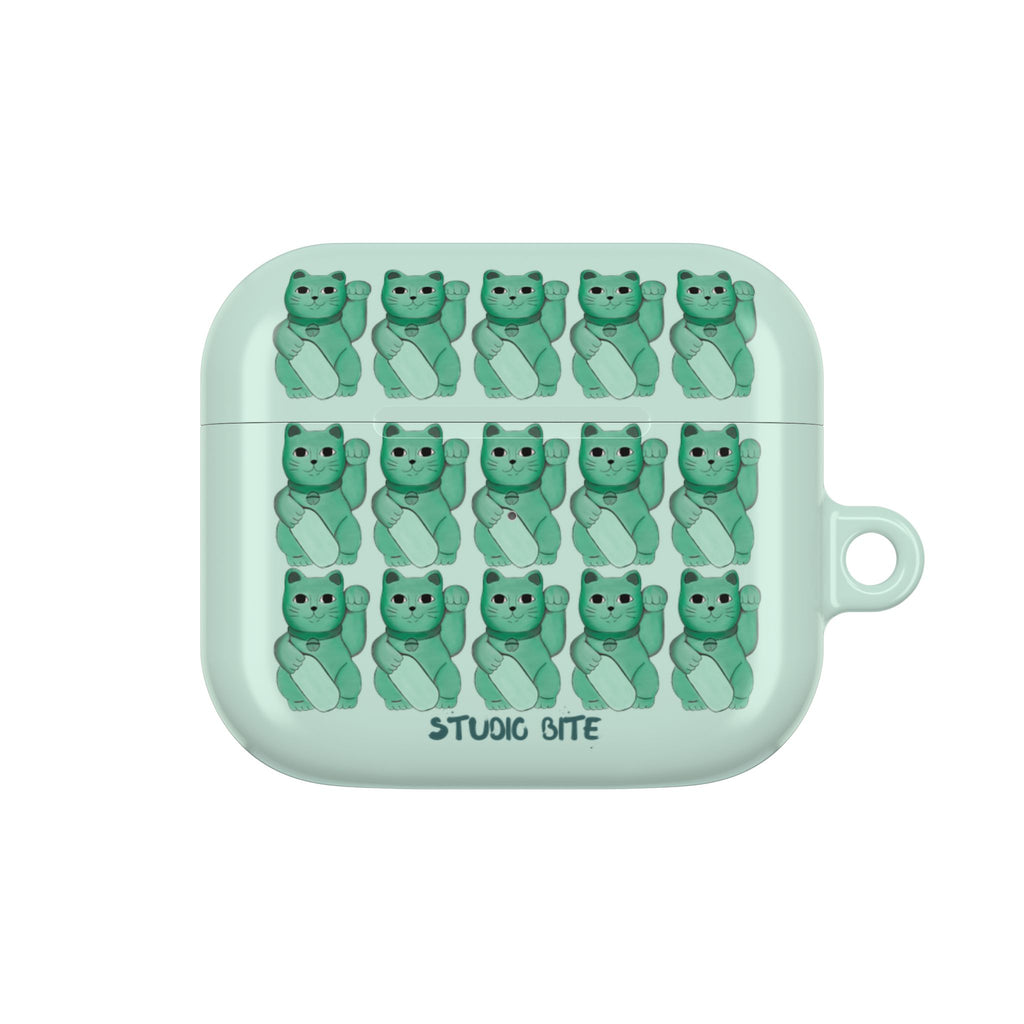 LUCKY CAT - GREEN - AIRPODS CASE