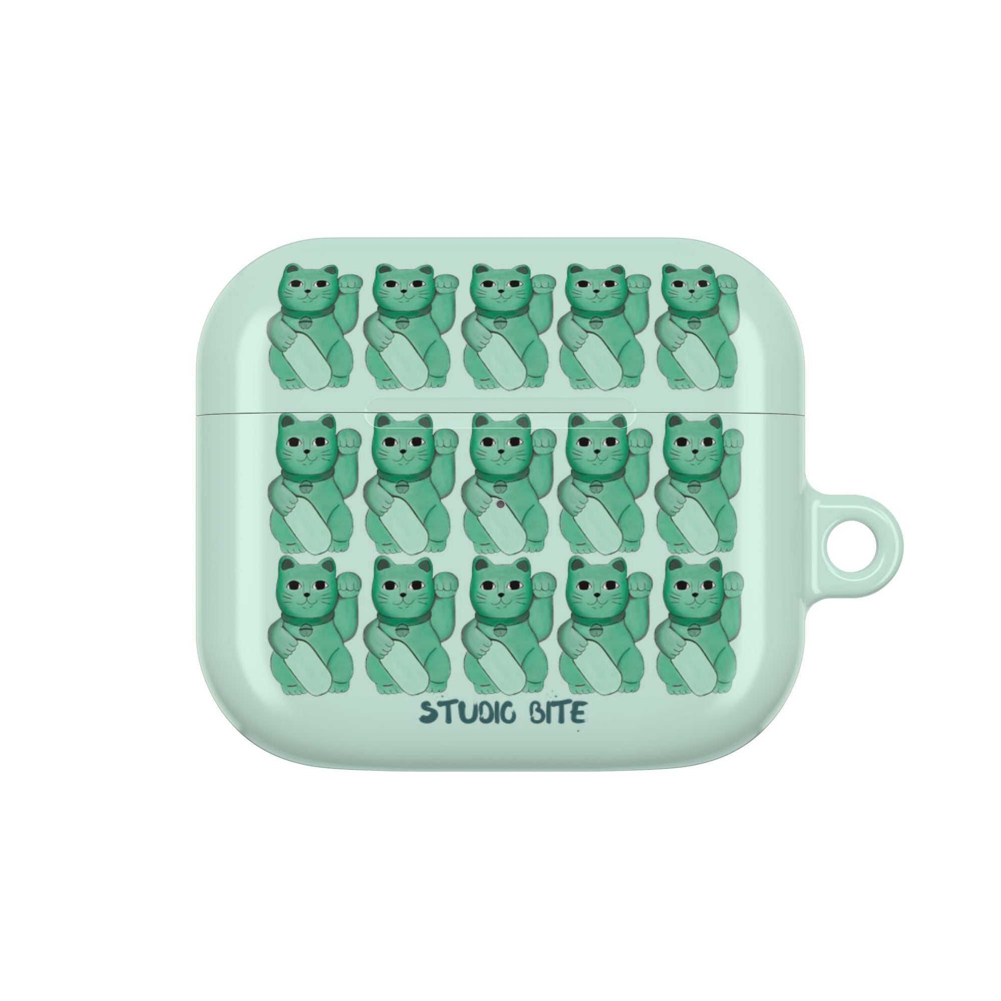 LUCKY CAT - GREEN - AIRPODS CASE