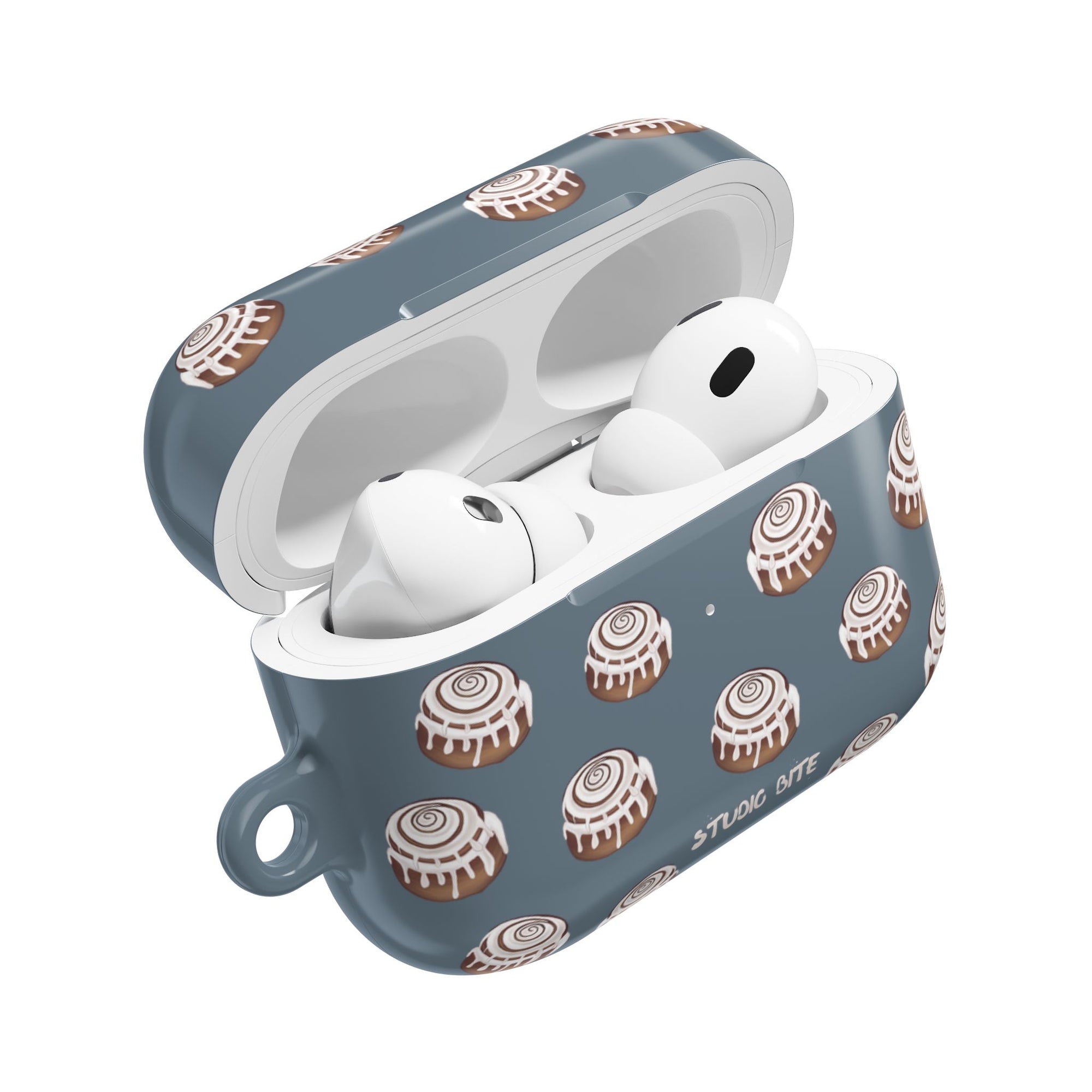 CINNAMON BUN - GREY BLUE - AIRPODS CASE