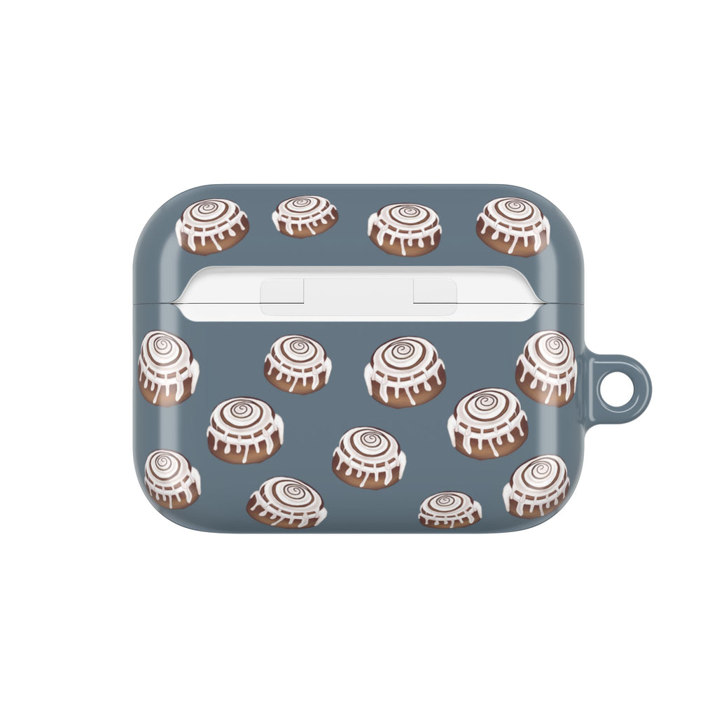 CINNAMON BUN - GREY BLUE - AIRPODS CASE