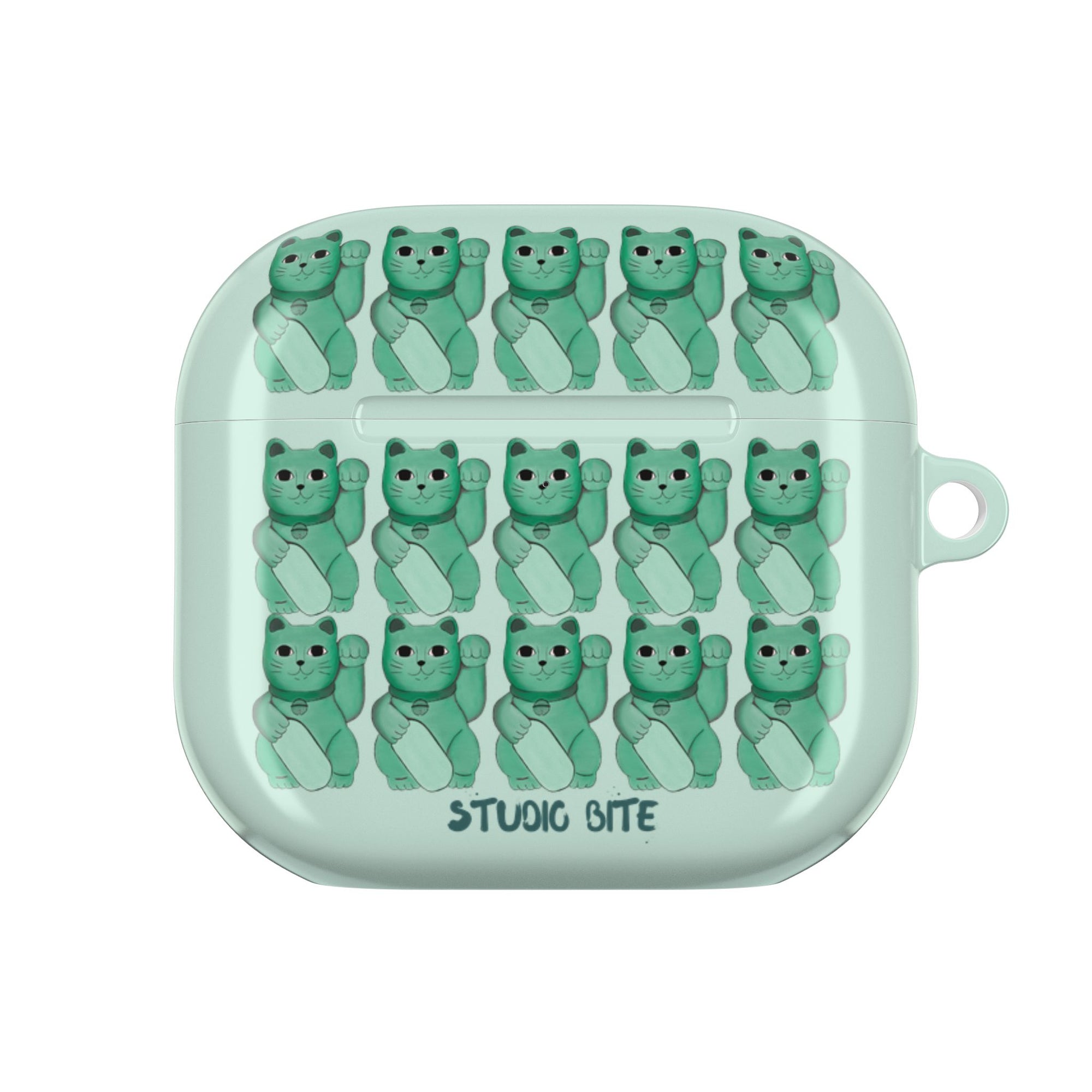 LUCKY CAT - GREEN - AIRPODS CASE