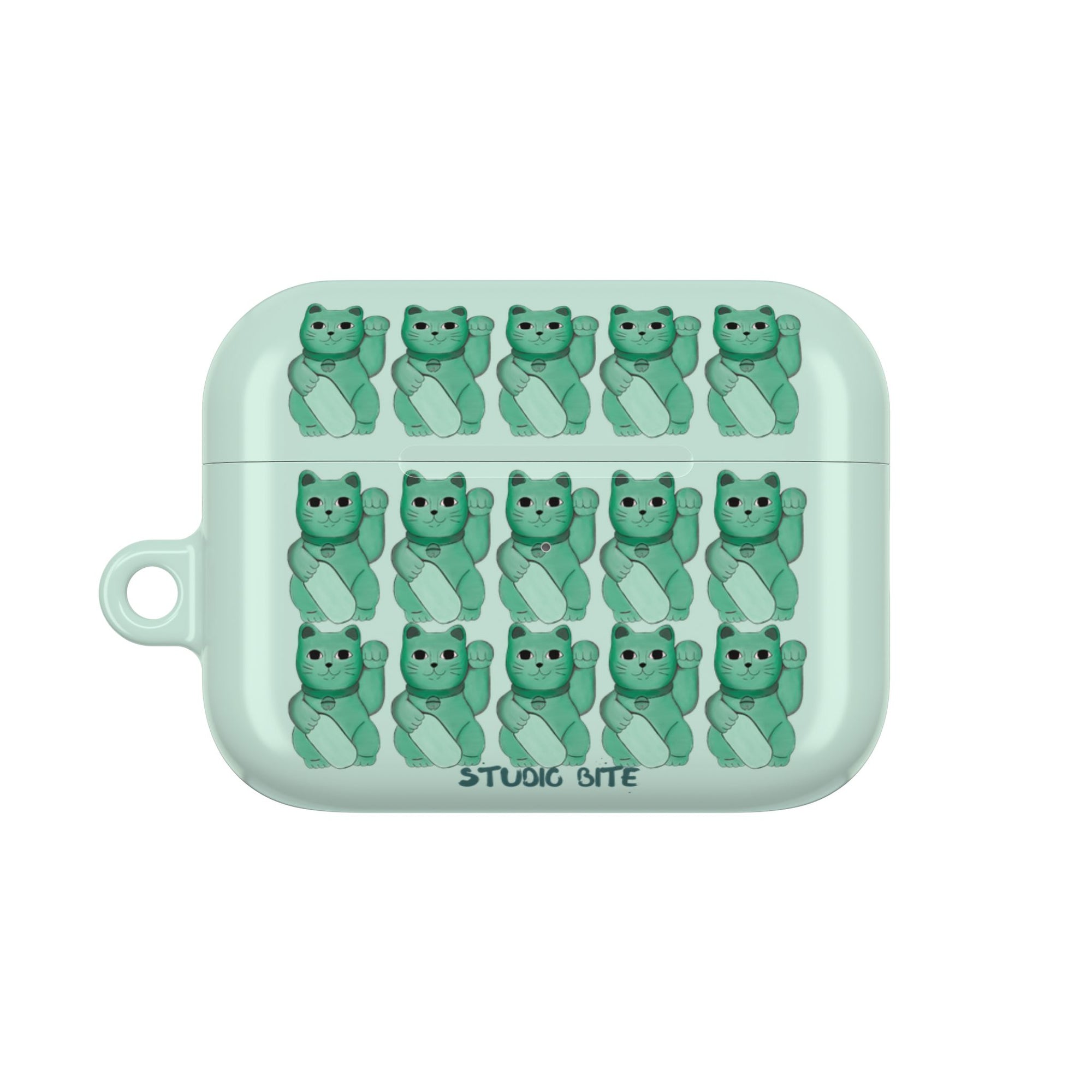 LUCKY CAT - GREEN - AIRPODS CASE