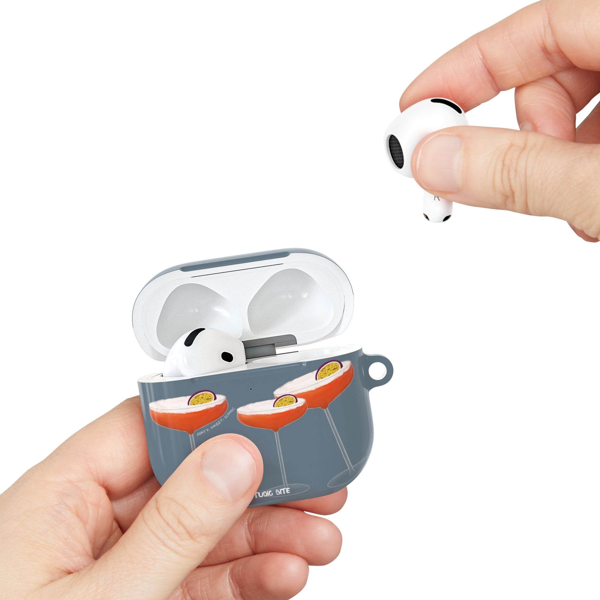 PORNSTAR MARTINI - GREY BLUE - AIRPODS 4TH GEN CASE