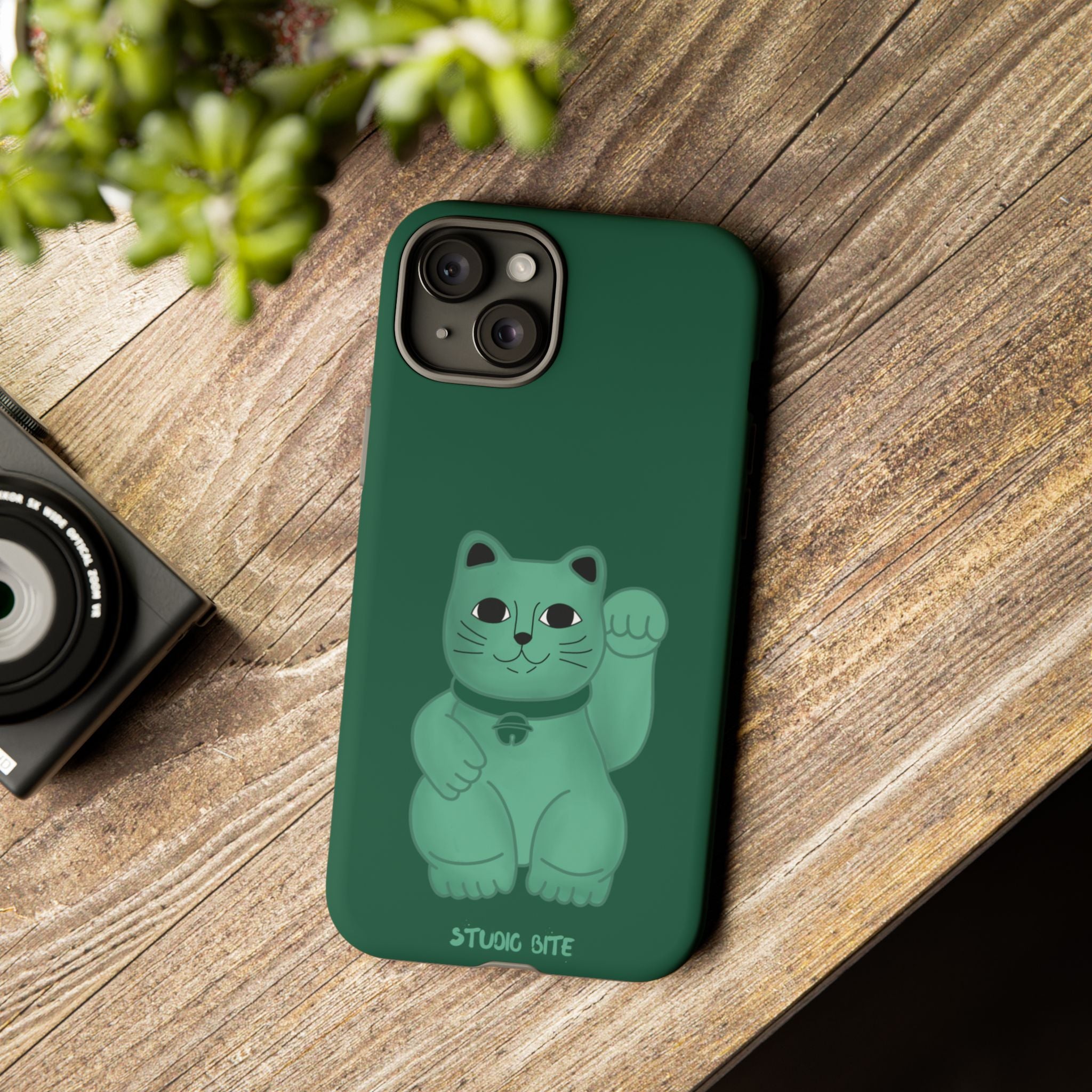 FORTUNE CAT - FOREST GREEN