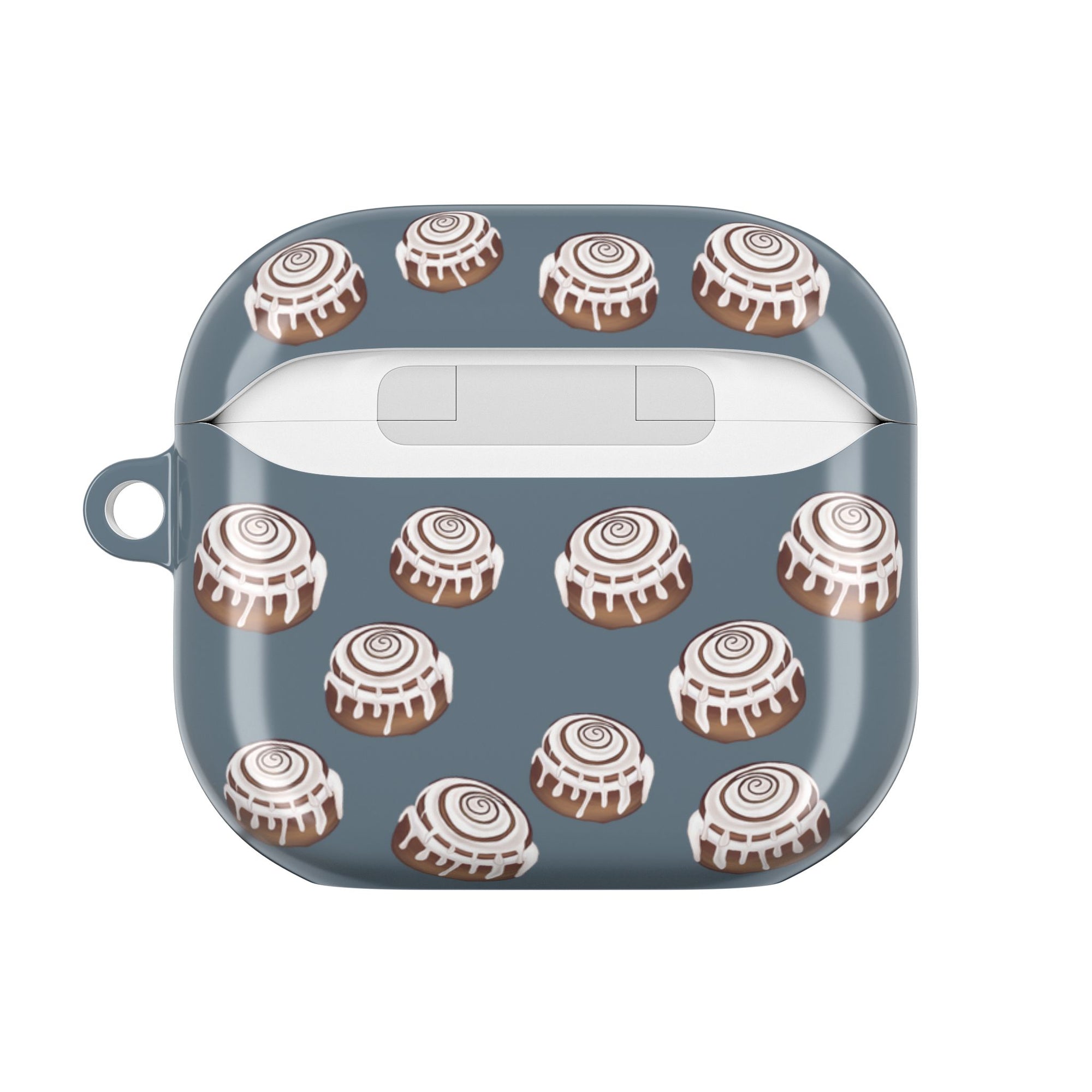 CINNAMON BUN - GREY BLUE - AIRPODS CASE