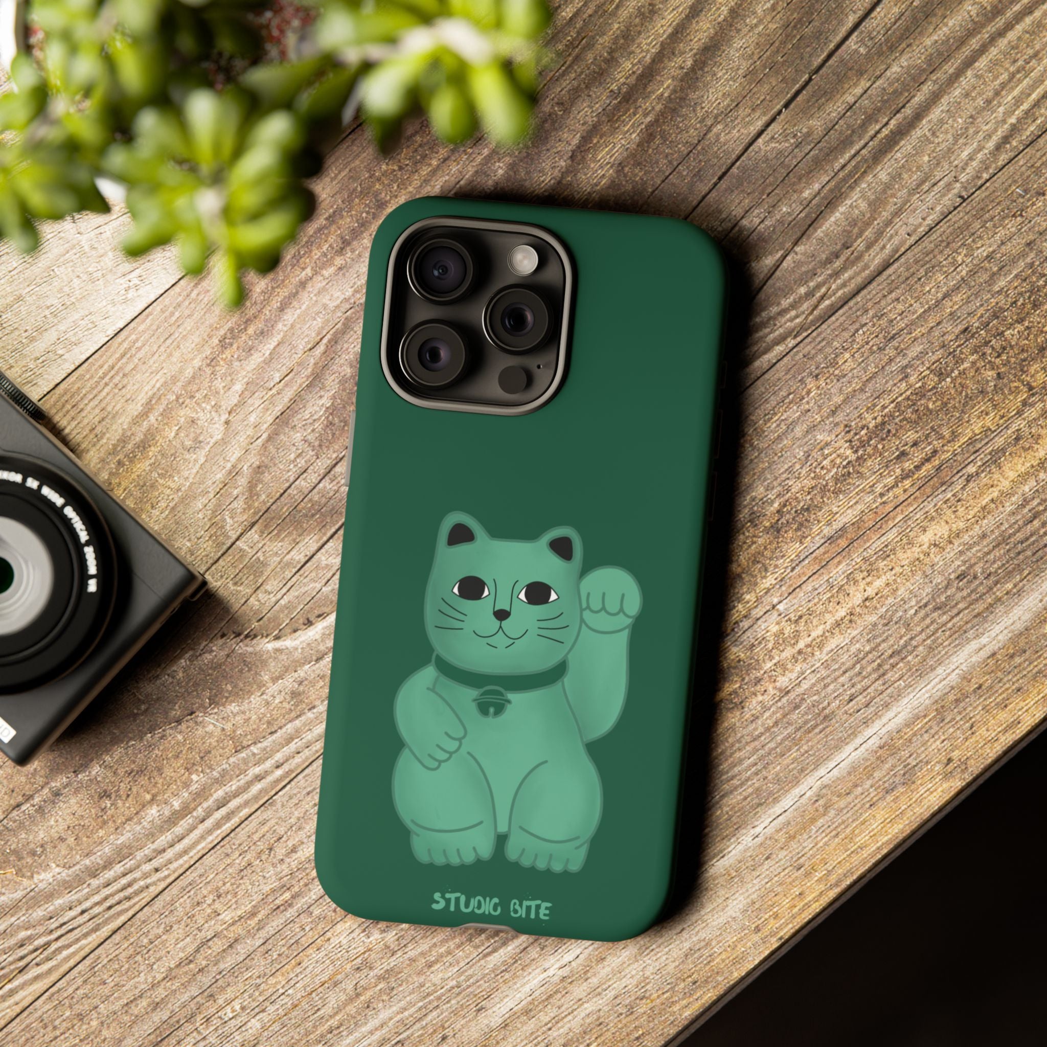 FORTUNE CAT - FOREST GREEN