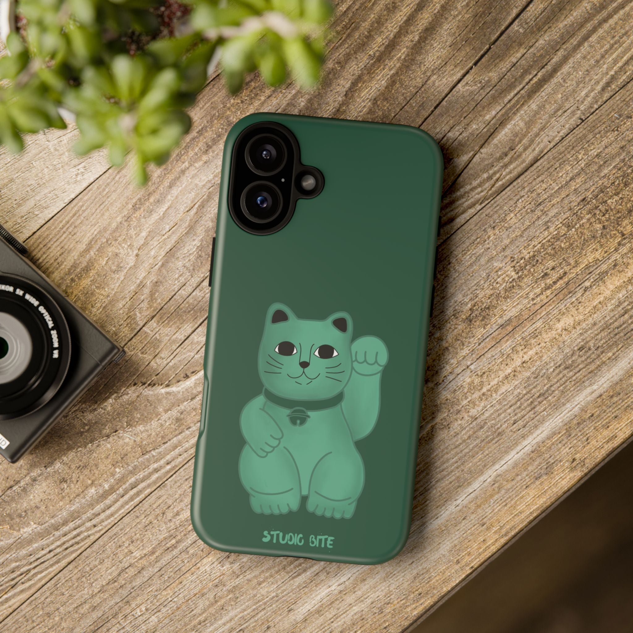FORTUNE CAT - FOREST GREEN