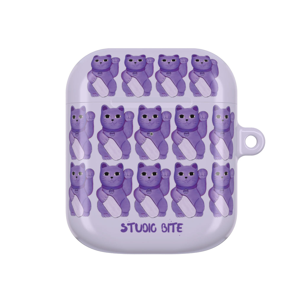 LUCKY CAT - PURPLE - AIRPODS CASE