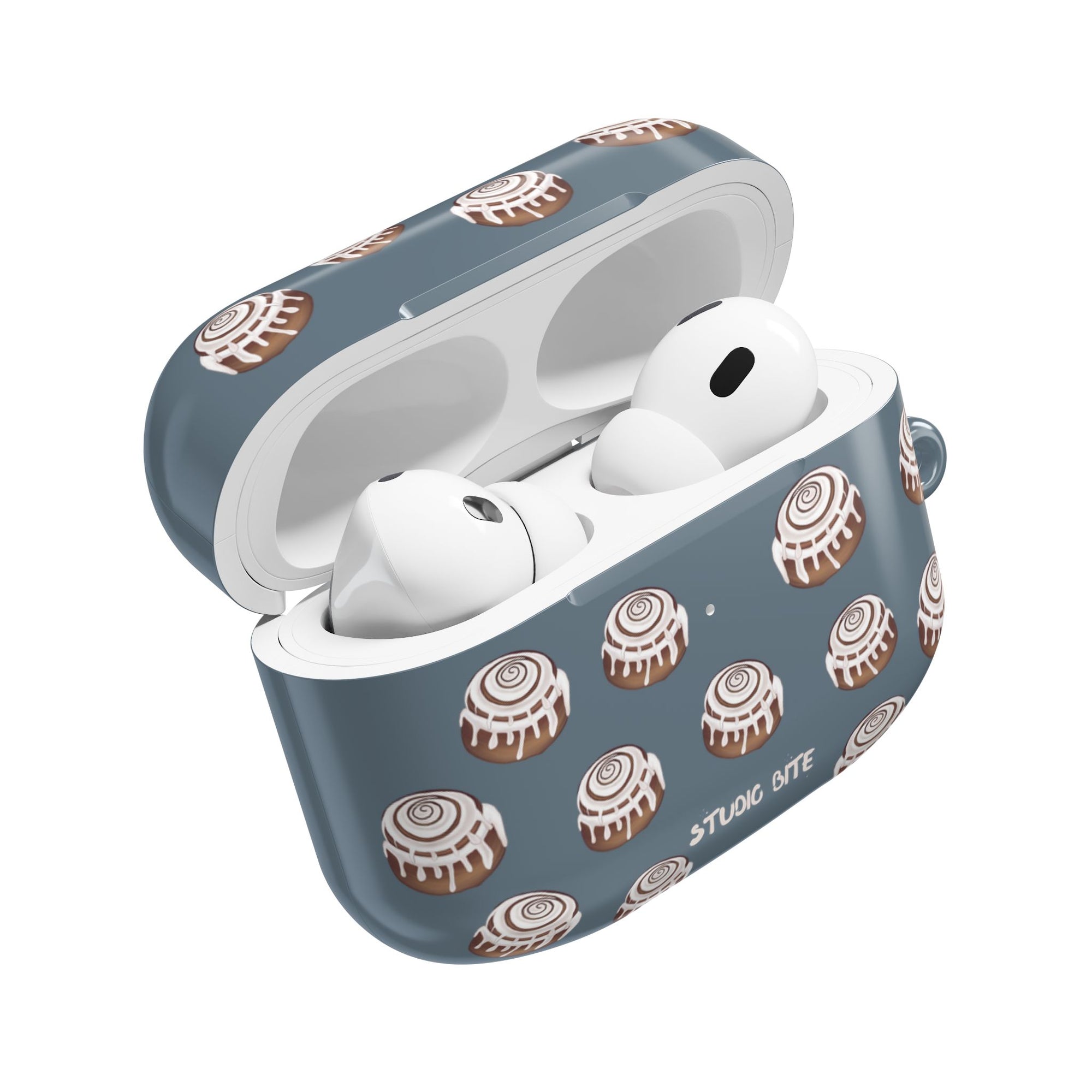 CINNAMON BUN - GREY BLUE - AIRPODS CASE