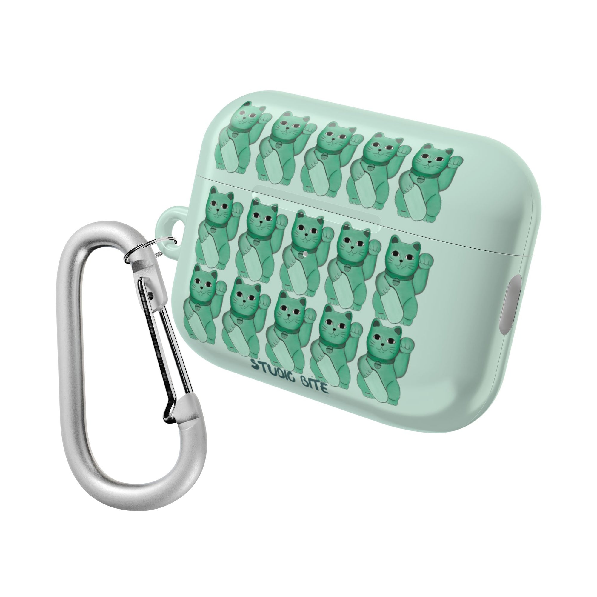 LUCKY CAT - GREEN - AIRPODS CASE