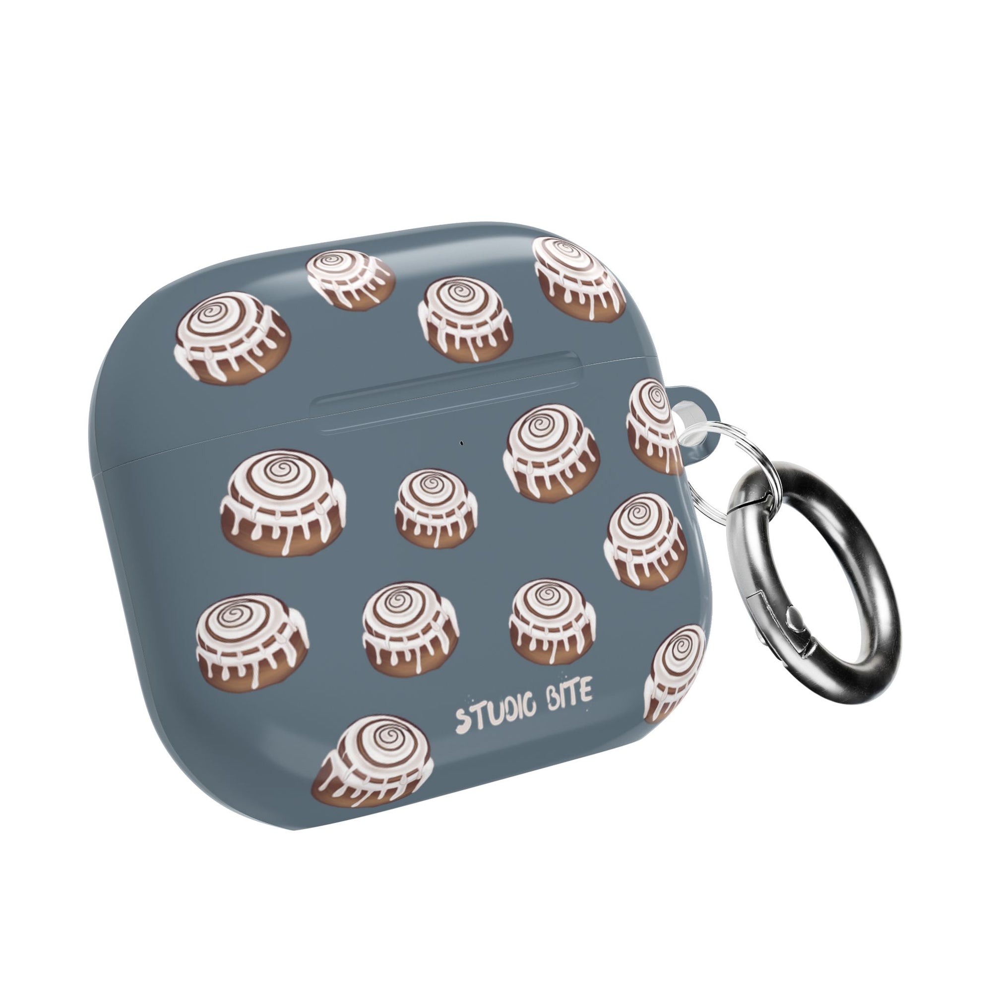 CINNAMON BUN - GREY BLUE - AIRPODS CASE