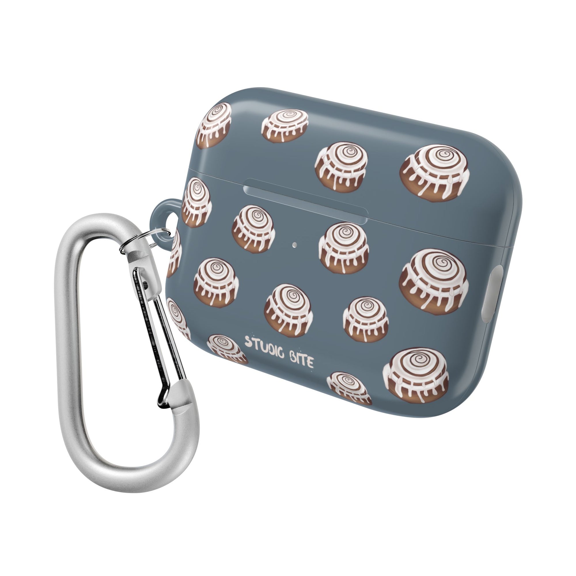 CINNAMON BUN - GREY BLUE - AIRPODS CASE
