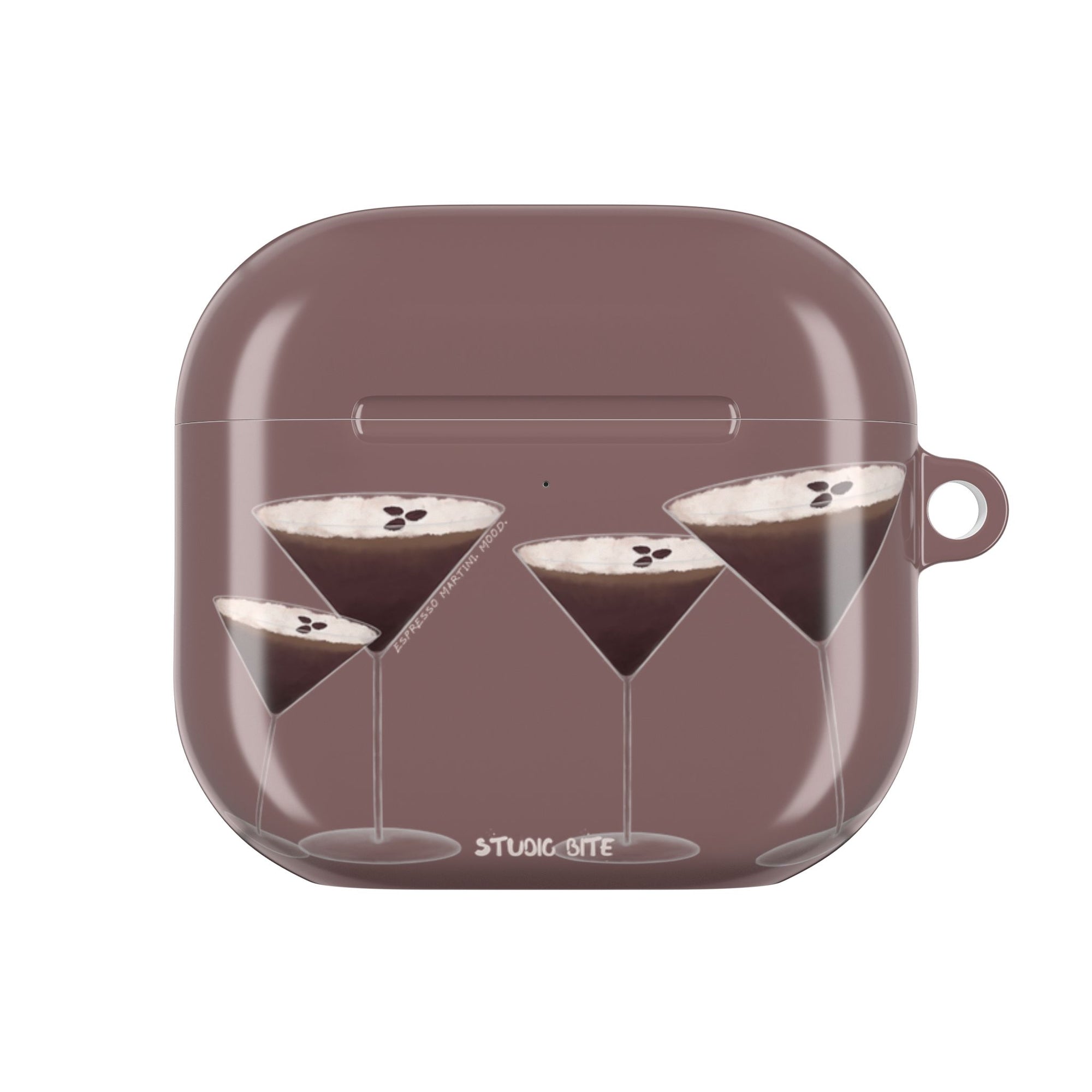 ESPRESSO MARTINI. MOOD. - ROSY BROWN - AIRPODS 4TH GEN CASE