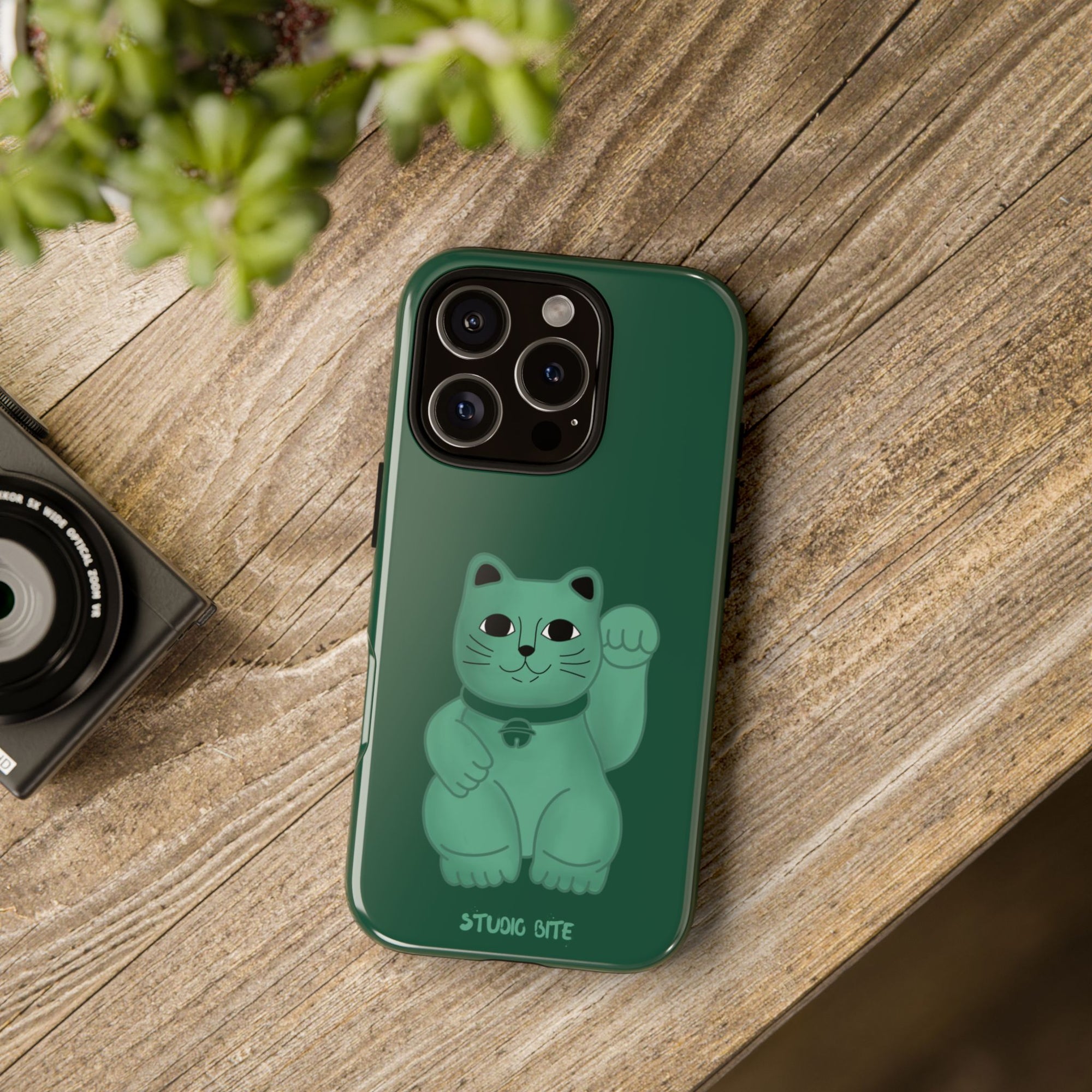FORTUNE CAT - FOREST GREEN