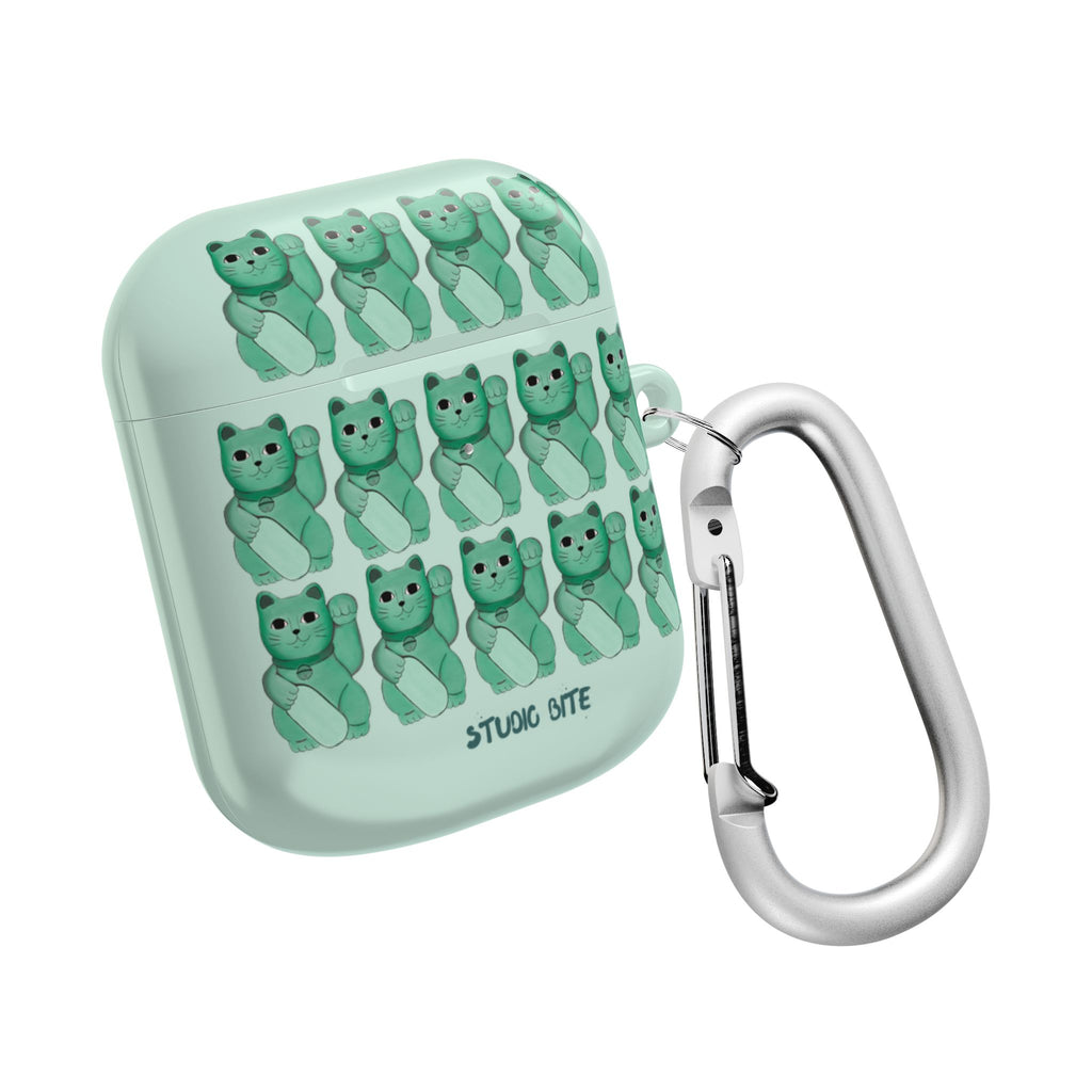 LUCKY CAT - GREEN - AIRPODS CASE