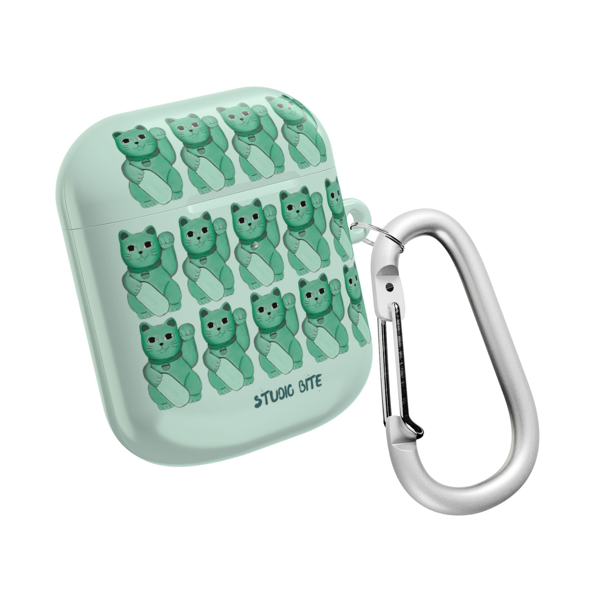 LUCKY CAT - GREEN - AIRPODS CASE