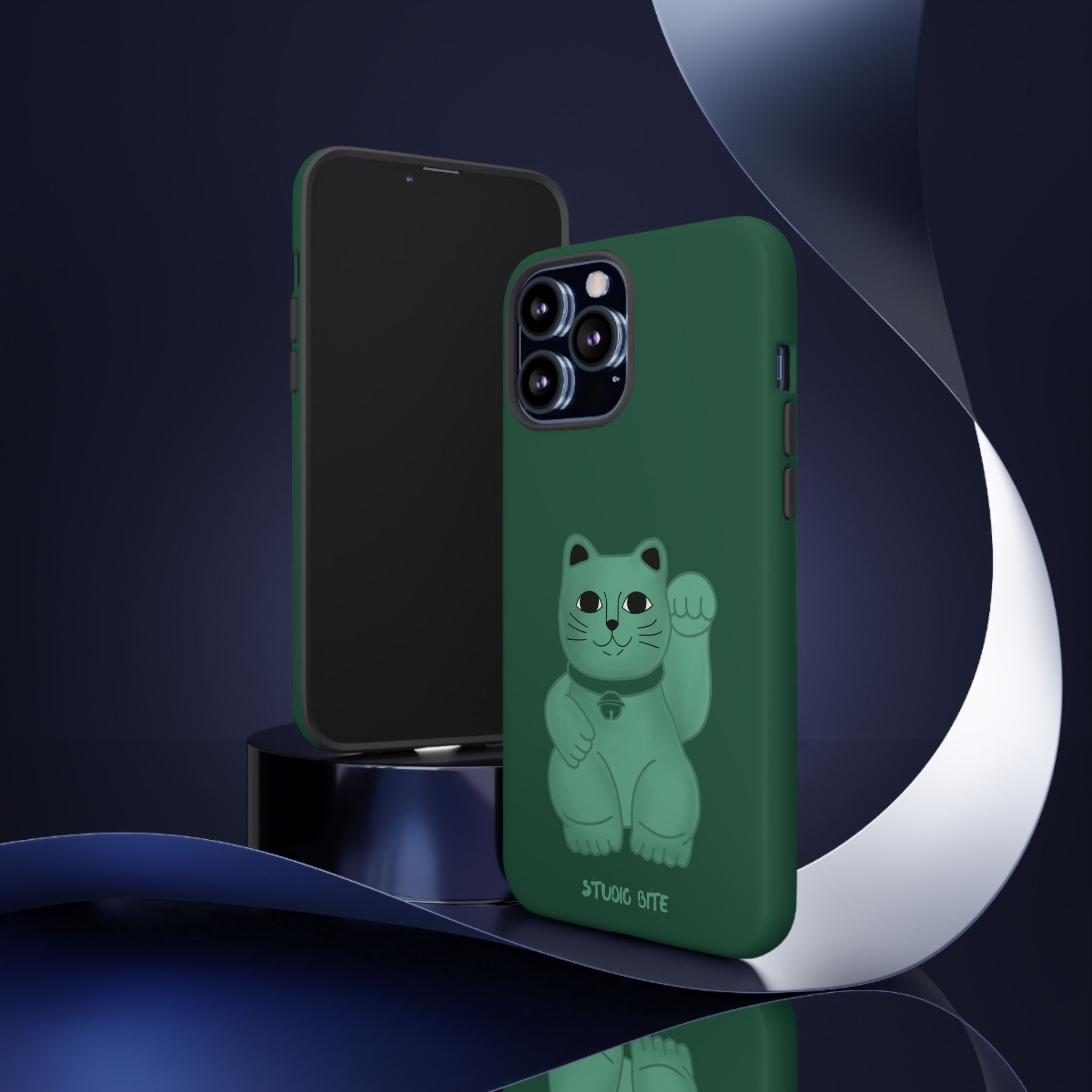 FORTUNE CAT - FOREST GREEN