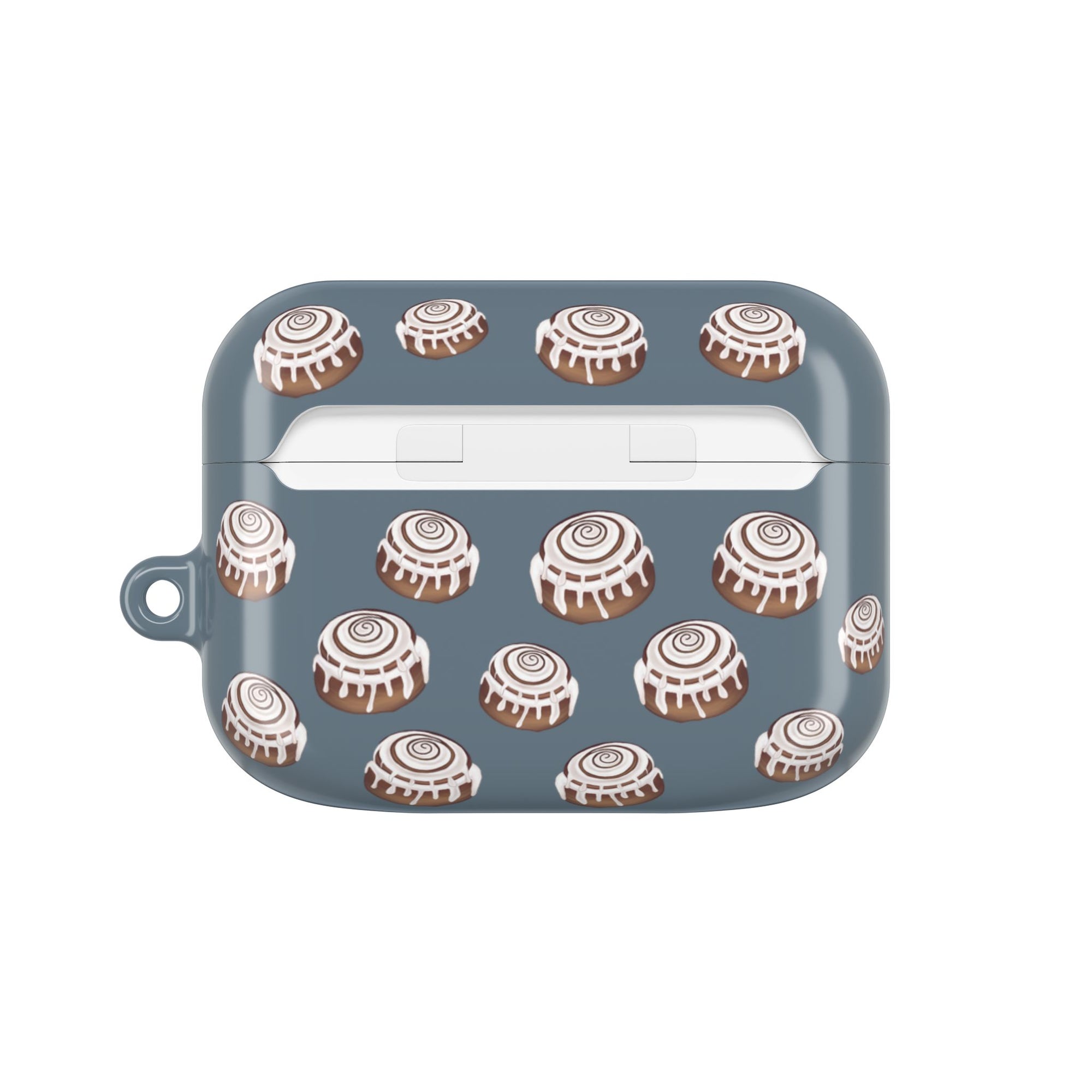 CINNAMON BUN - GREY BLUE - AIRPODS CASE