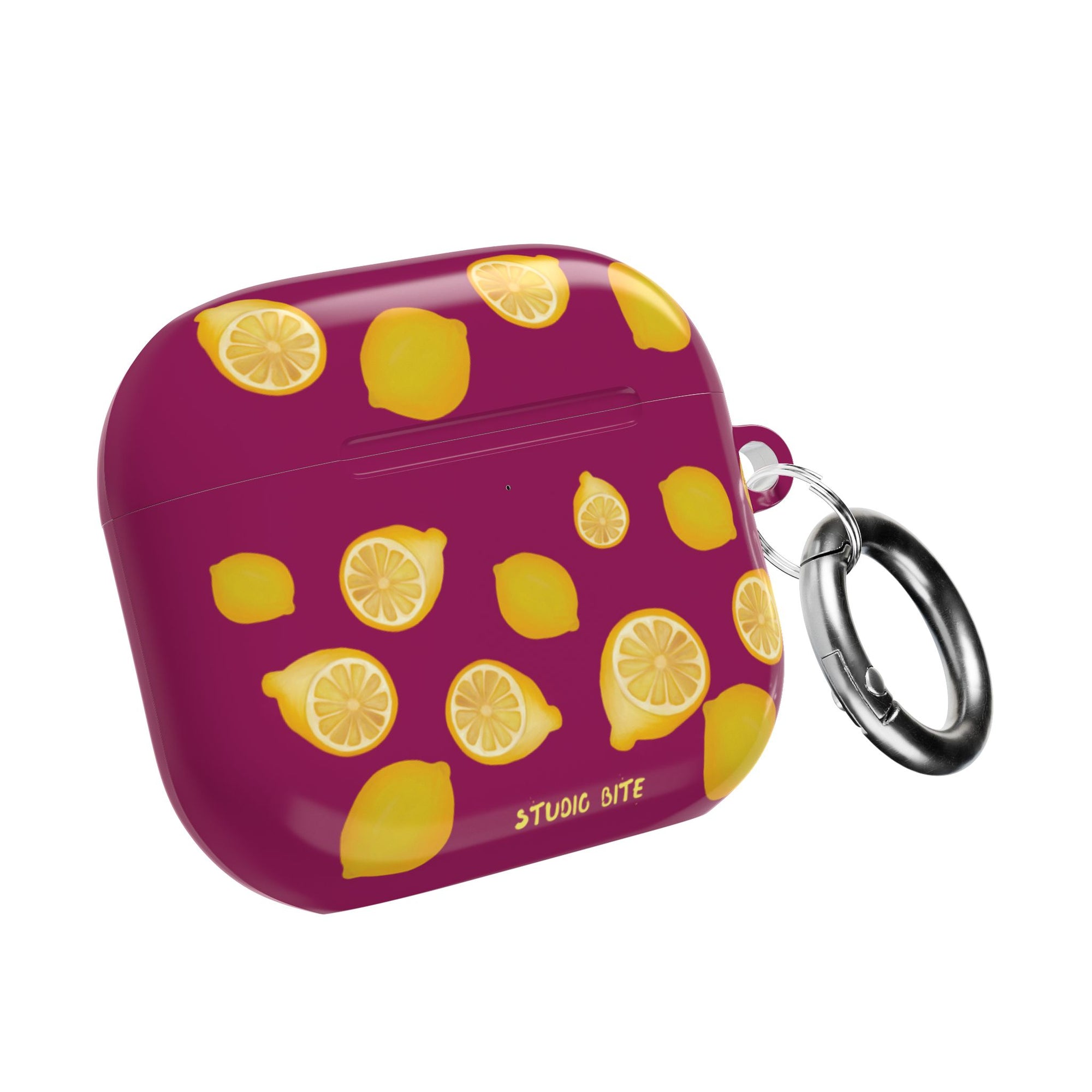 LEMON - BORDEAUX - AIRPODS 4TH GEN CASE