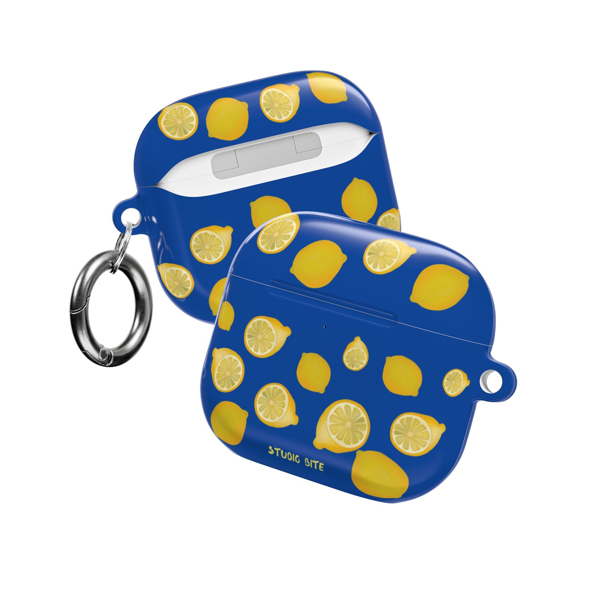 LEMON - ROYAL BLUE - AIRPODS 4TH GEN CASE