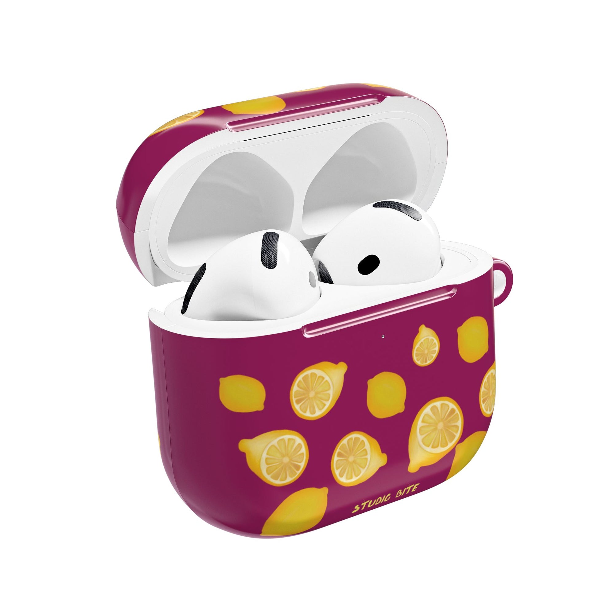 LEMON - BORDEAUX - AIRPODS 4TH GEN CASE