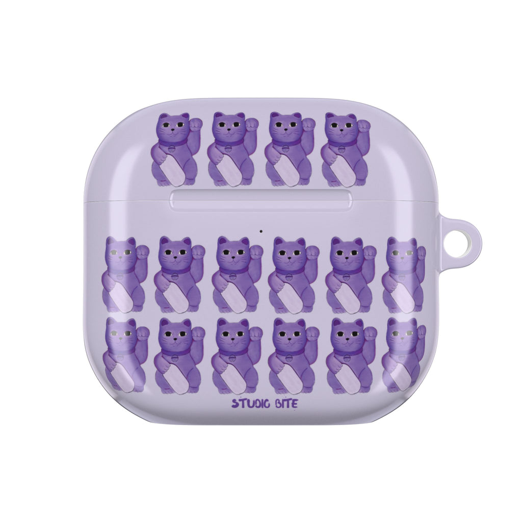 LUCKY CAT - PURPLE - AIRPODS 4TH GEN CASE