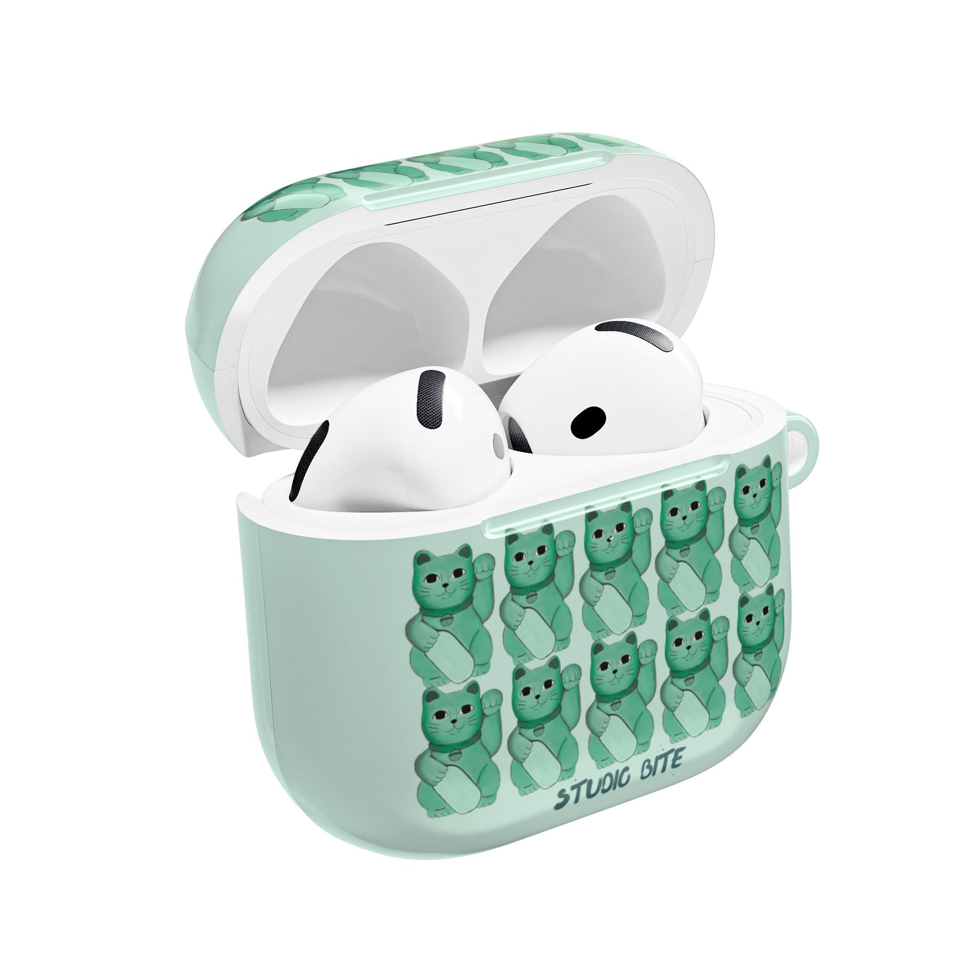 LUCKY CAT - GREEN - AIRPODS CASE