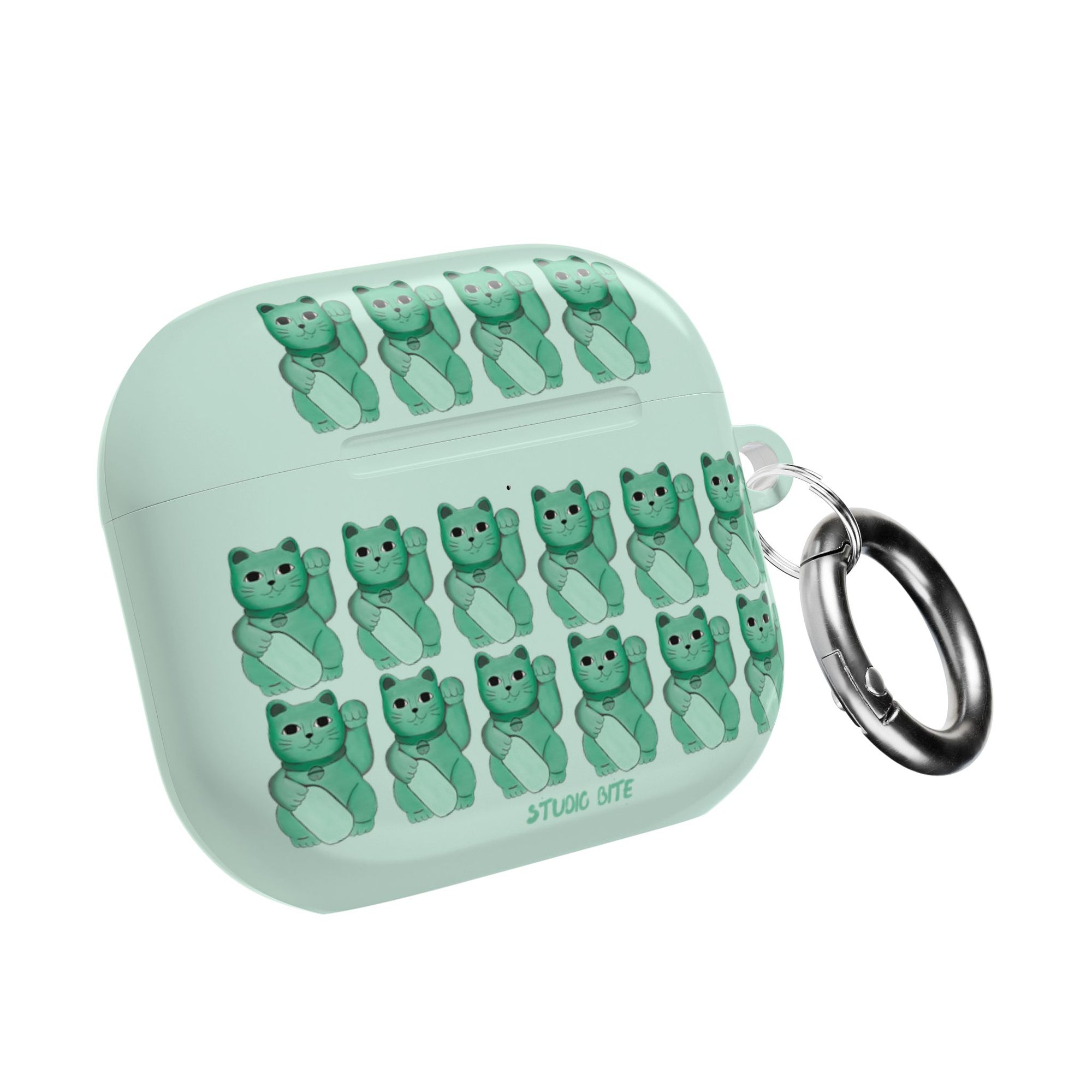 LUCKY CAT - GREEN - AIRPODS 4TH GEN CASE
