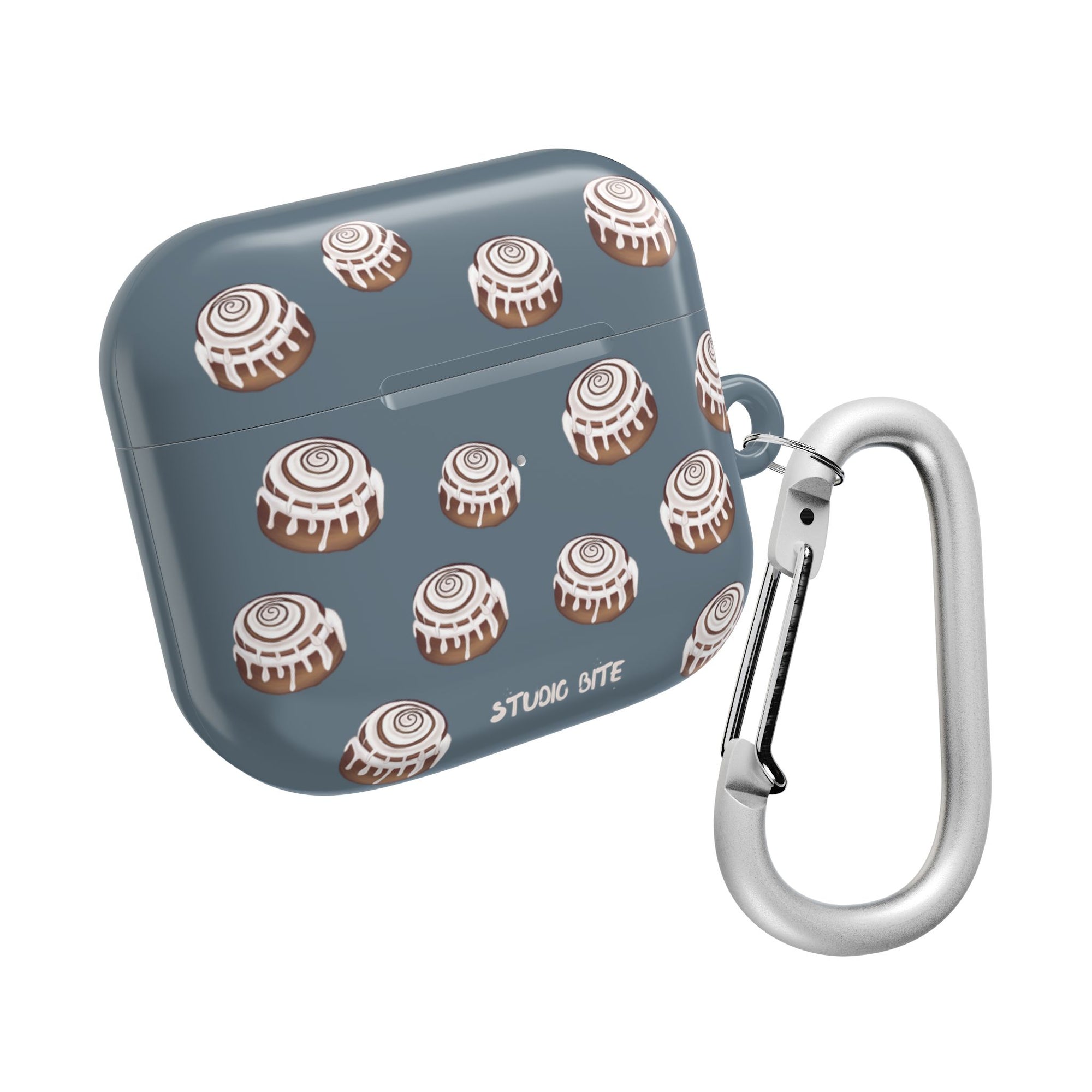 CINNAMON BUN - GREY BLUE - AIRPODS CASE