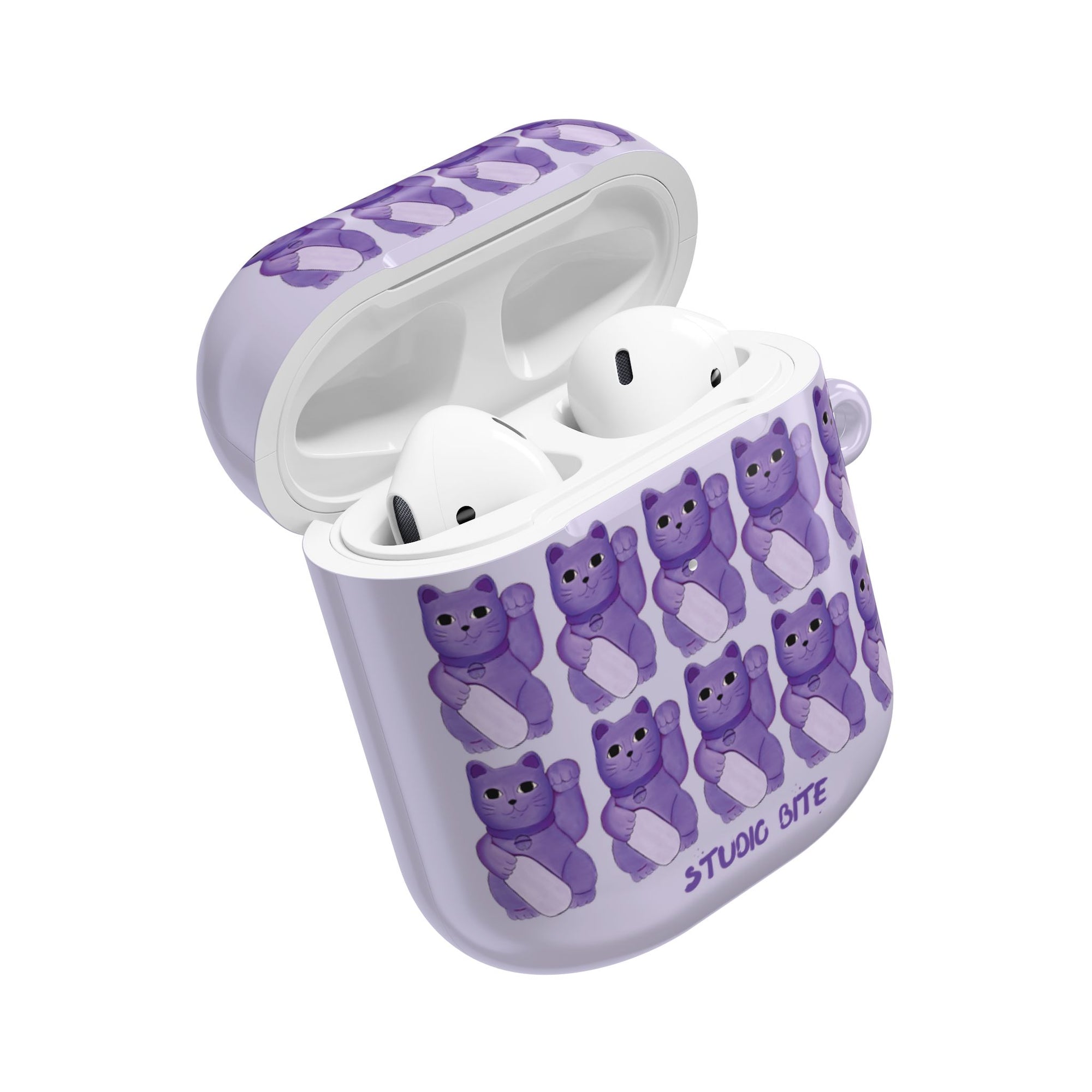 LUCKY CAT - PURPLE - AIRPODS CASE