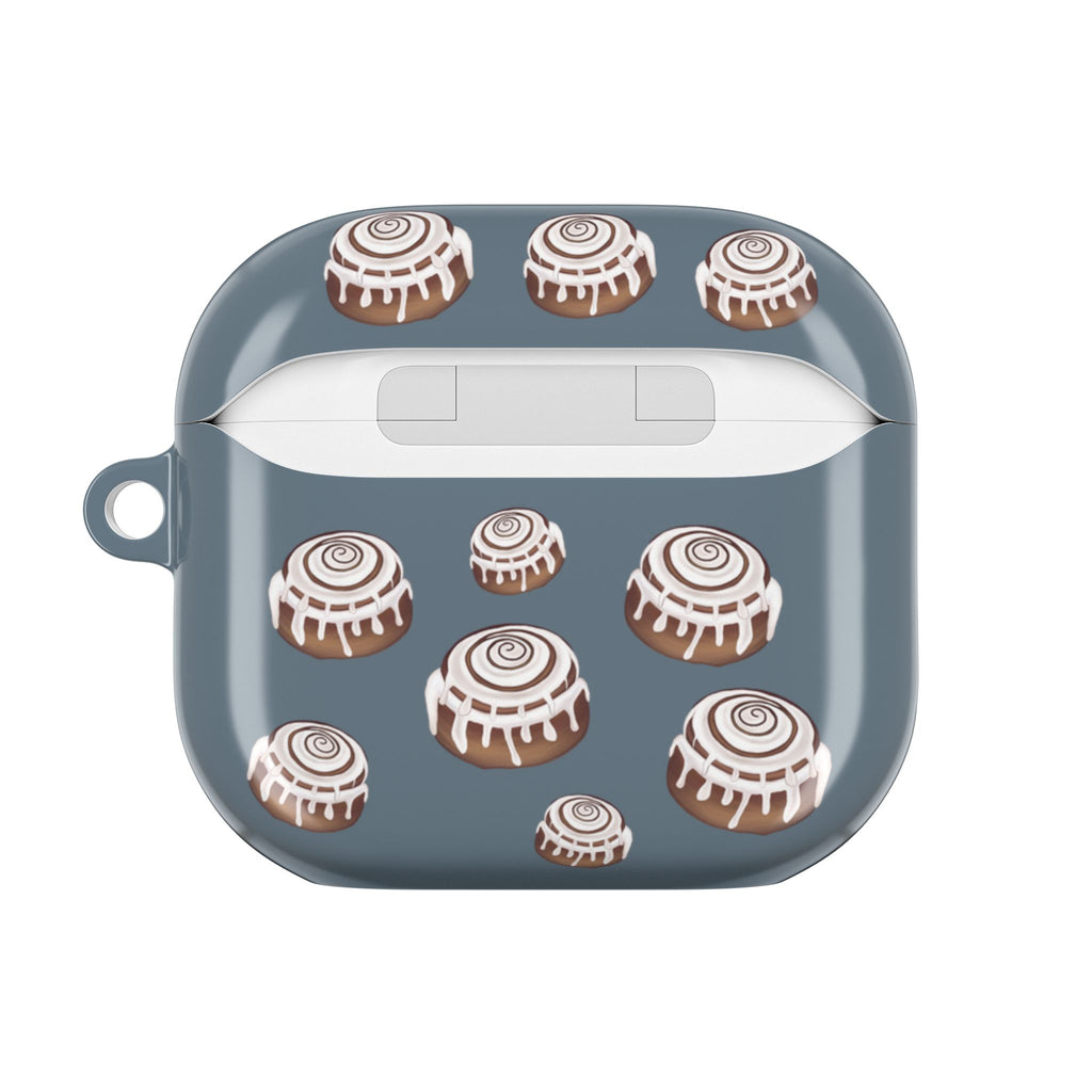 CINNAMON BUN - GREY BLUE - AIRPODS 4TH GEN CASE