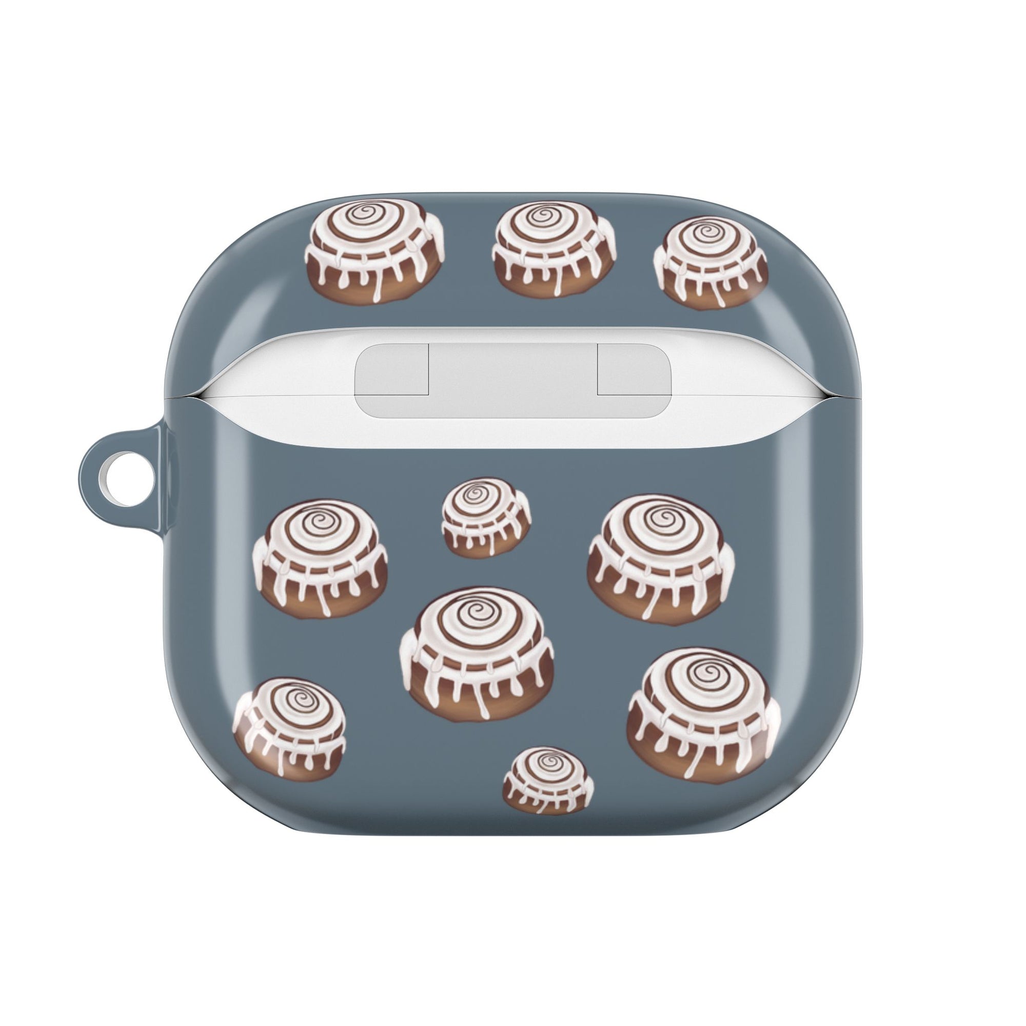 CINNAMON BUN - GREY BLUE - AIRPODS 4TH GEN CASE