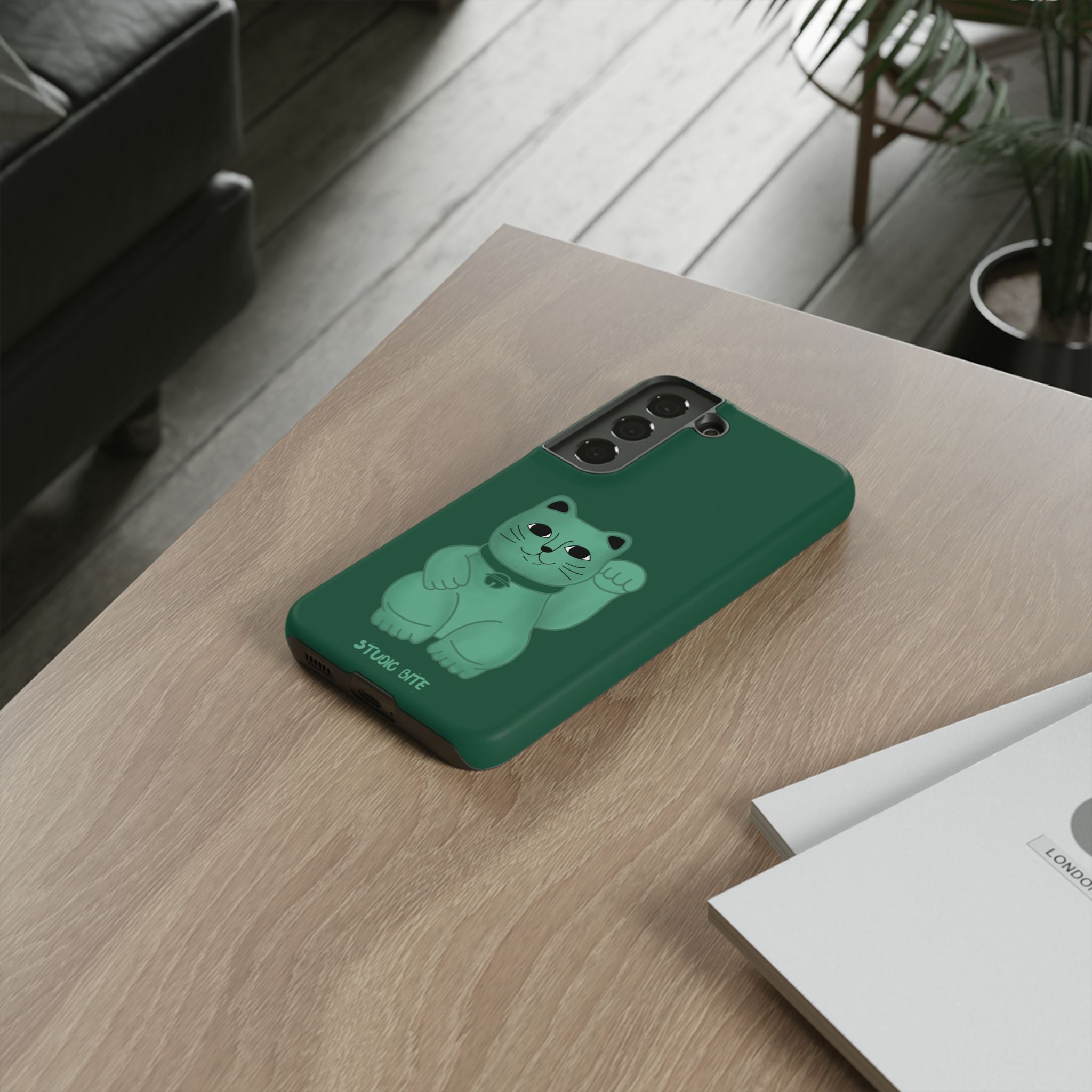 FORTUNE CAT - FOREST GREEN