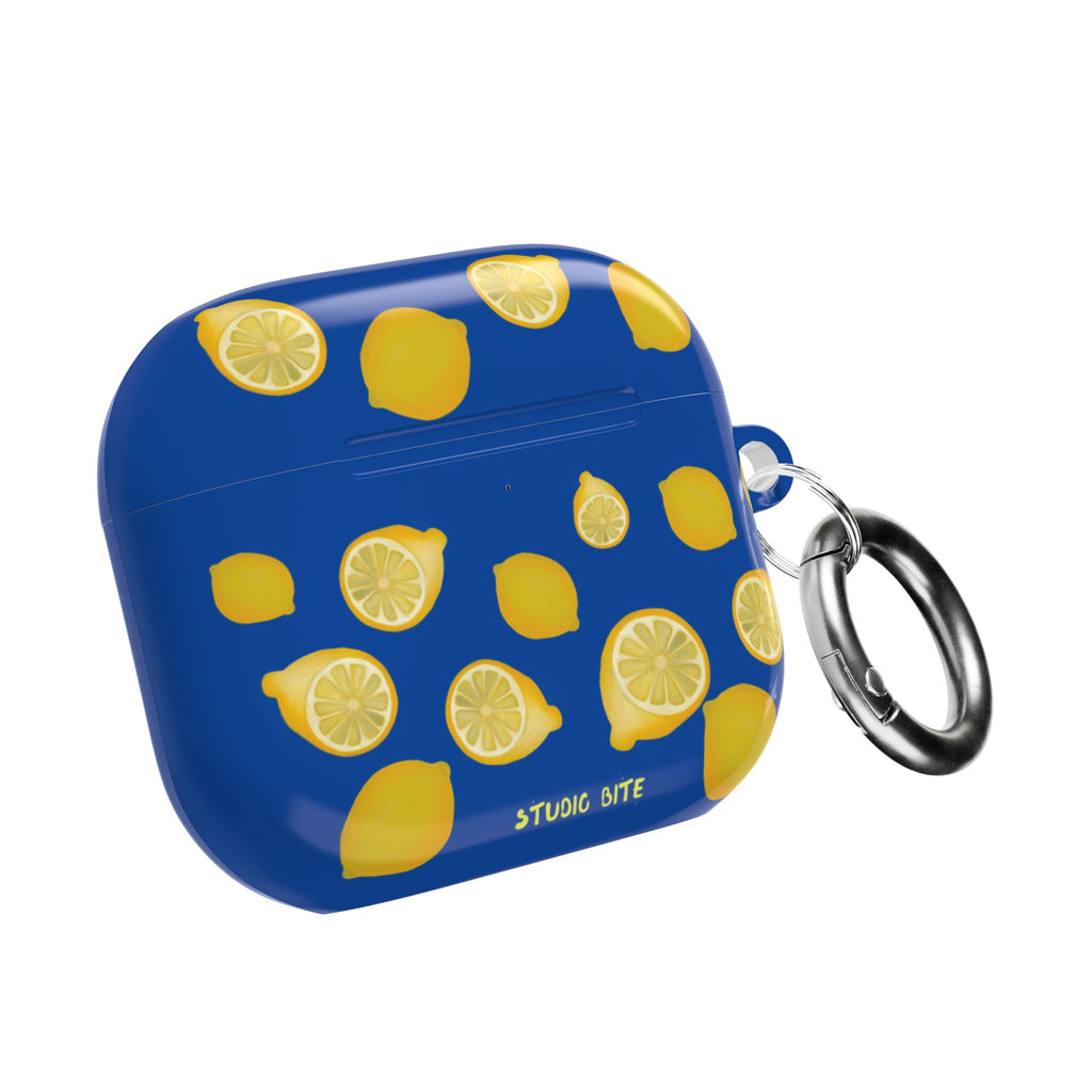 LEMON - ROYAL BLUE - AIRPODS 4TH GEN CASE