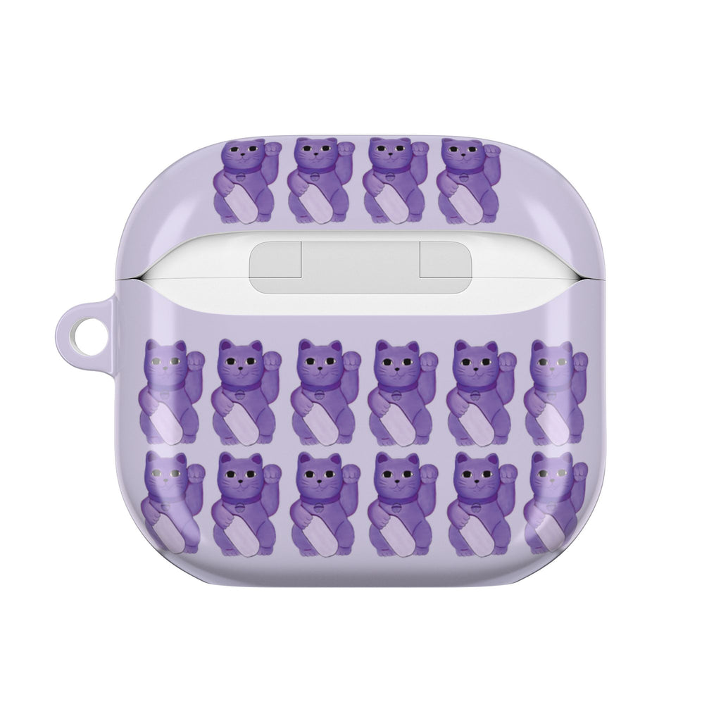 LUCKY CAT - PURPLE - AIRPODS 4TH GEN CASE