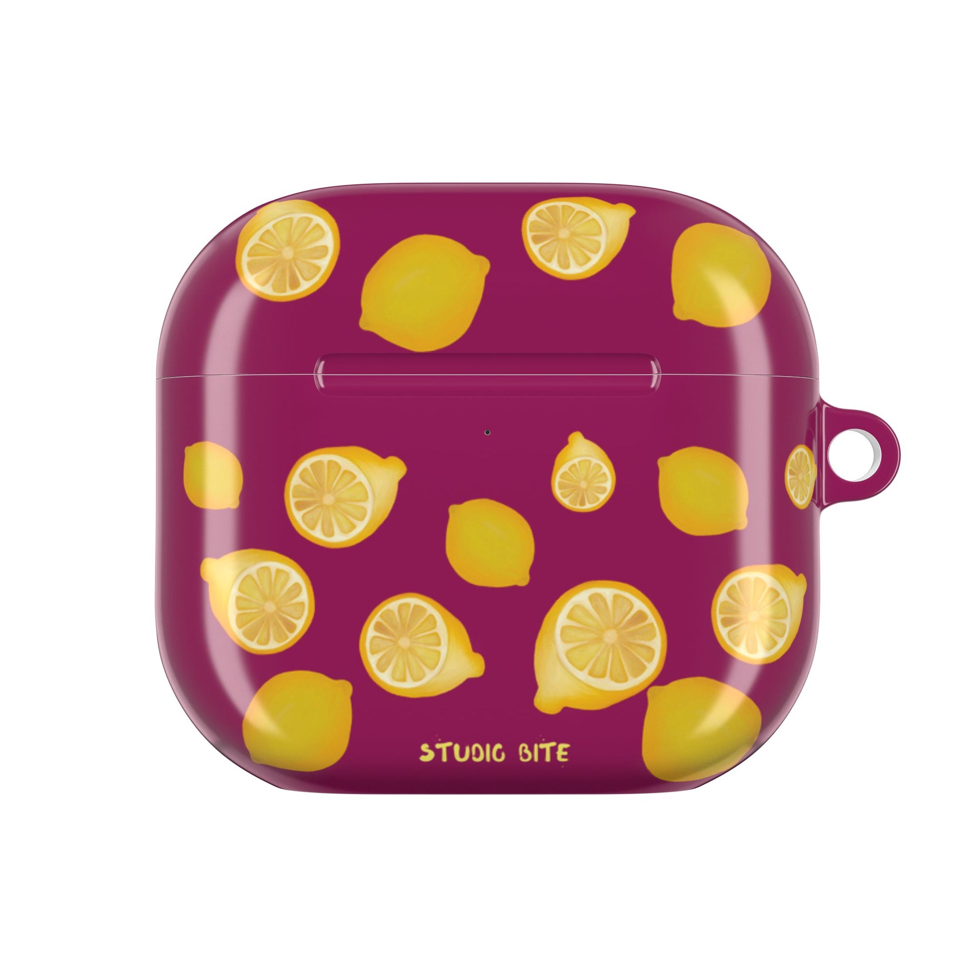 LEMON - BORDEAUX - AIRPODS 4TH GEN CASE