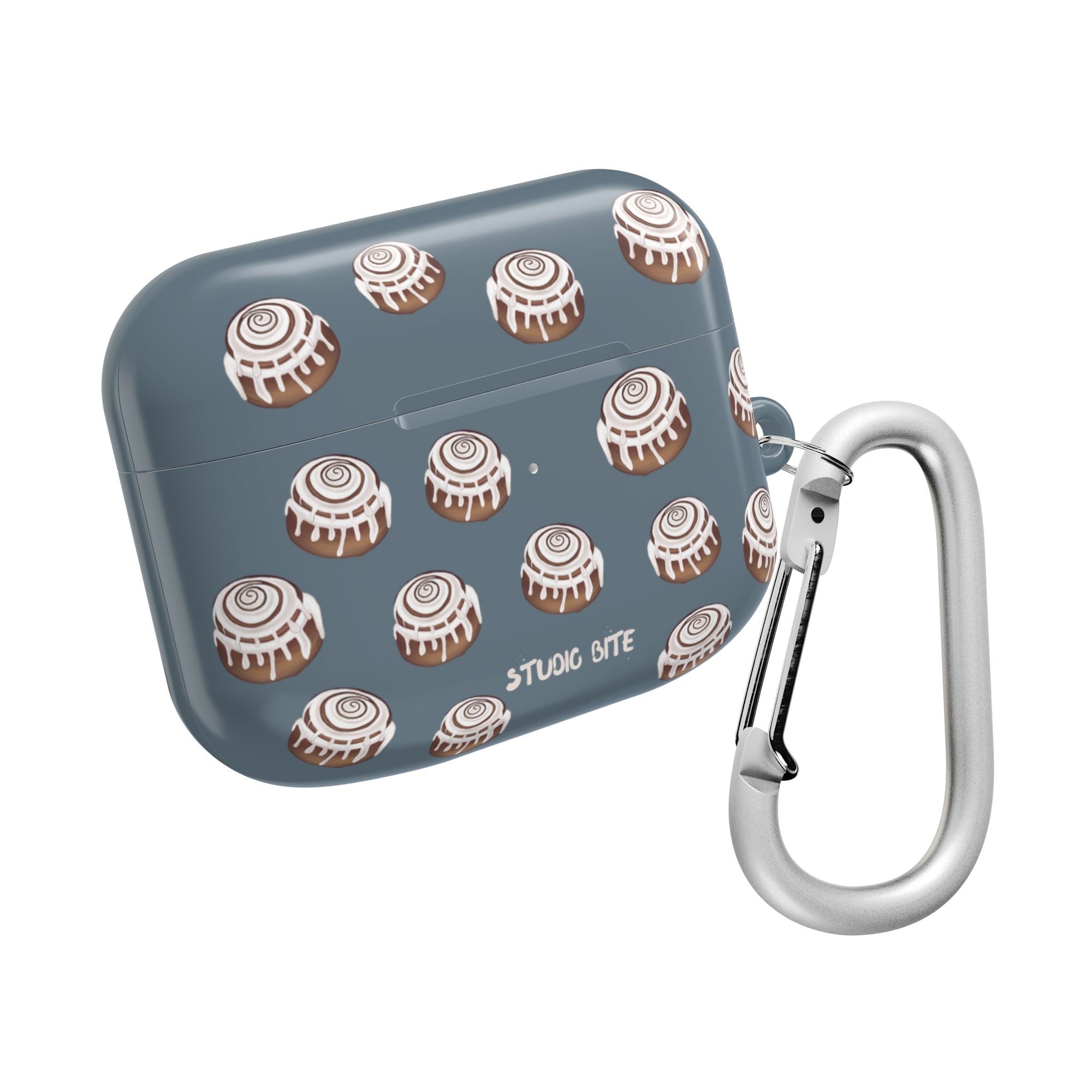 CINNAMON BUN - GREY BLUE - AIRPODS CASE