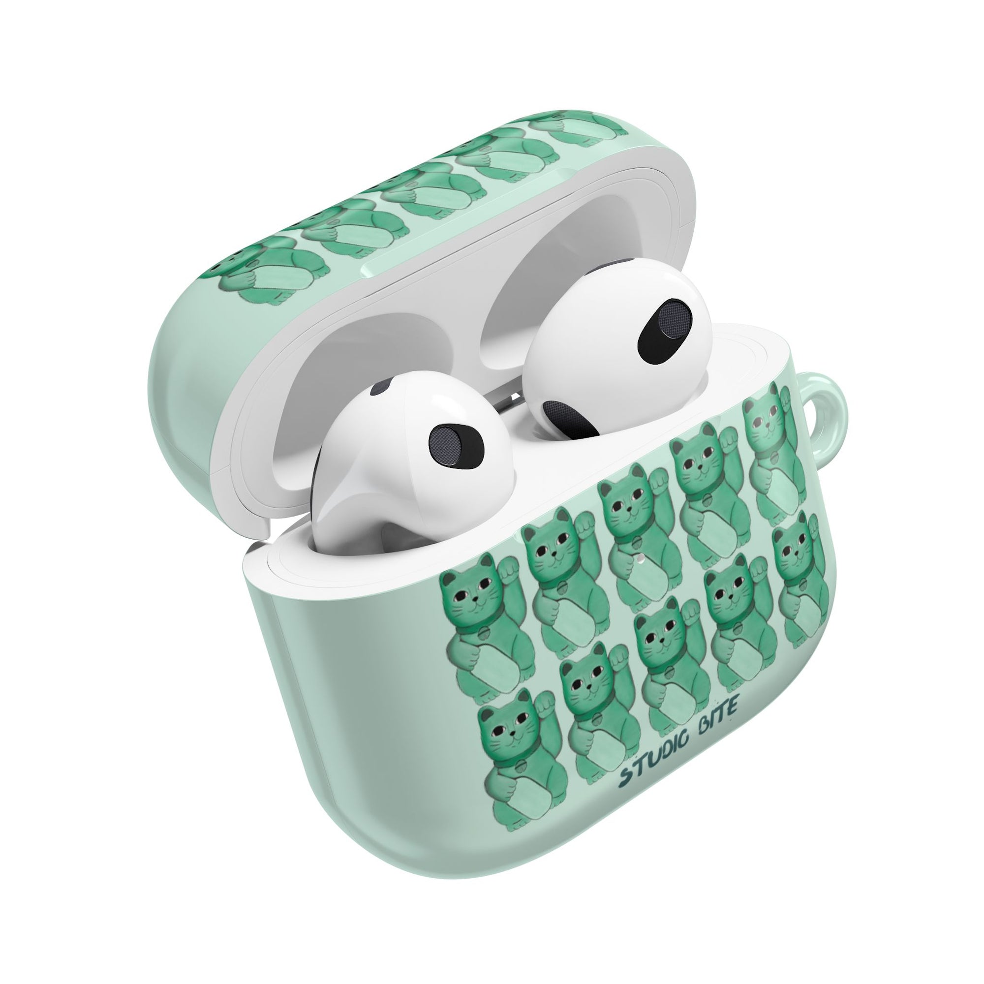 LUCKY CAT - GREEN - AIRPODS CASE
