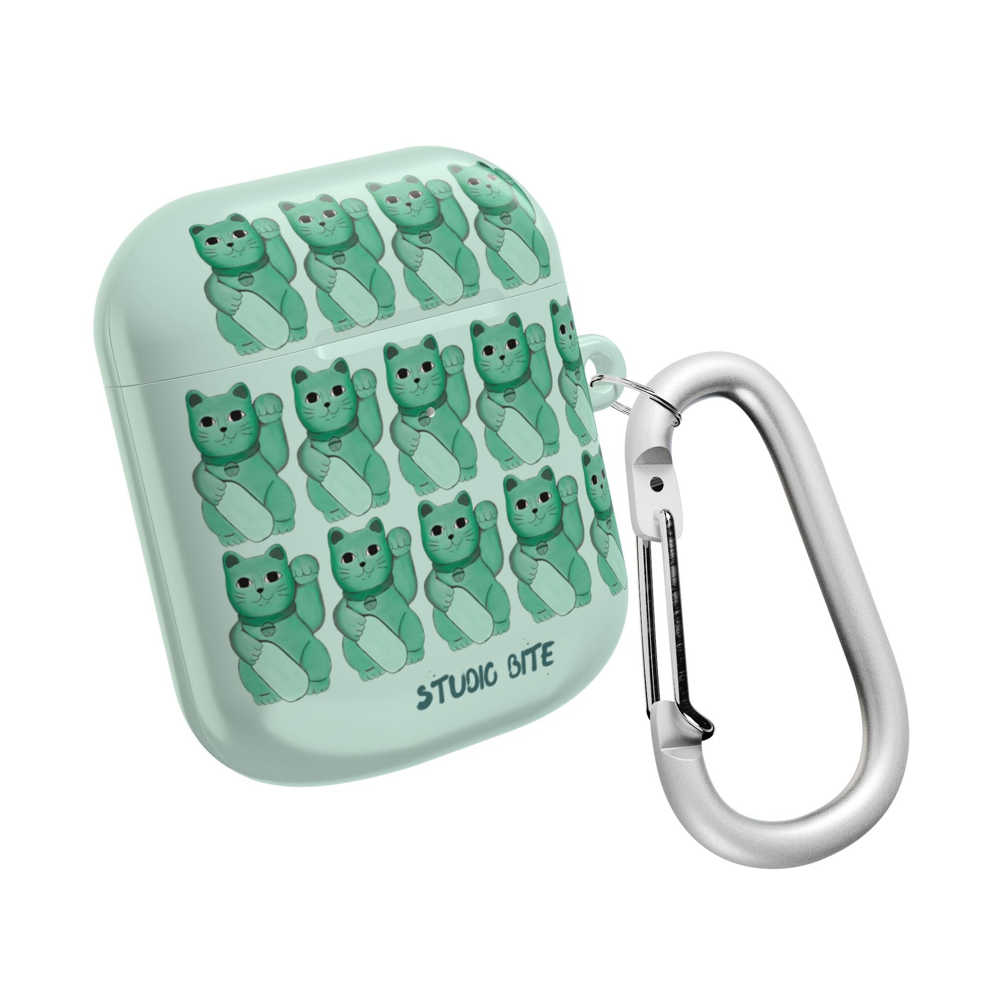 LUCKY CAT - GREEN - AIRPODS CASE