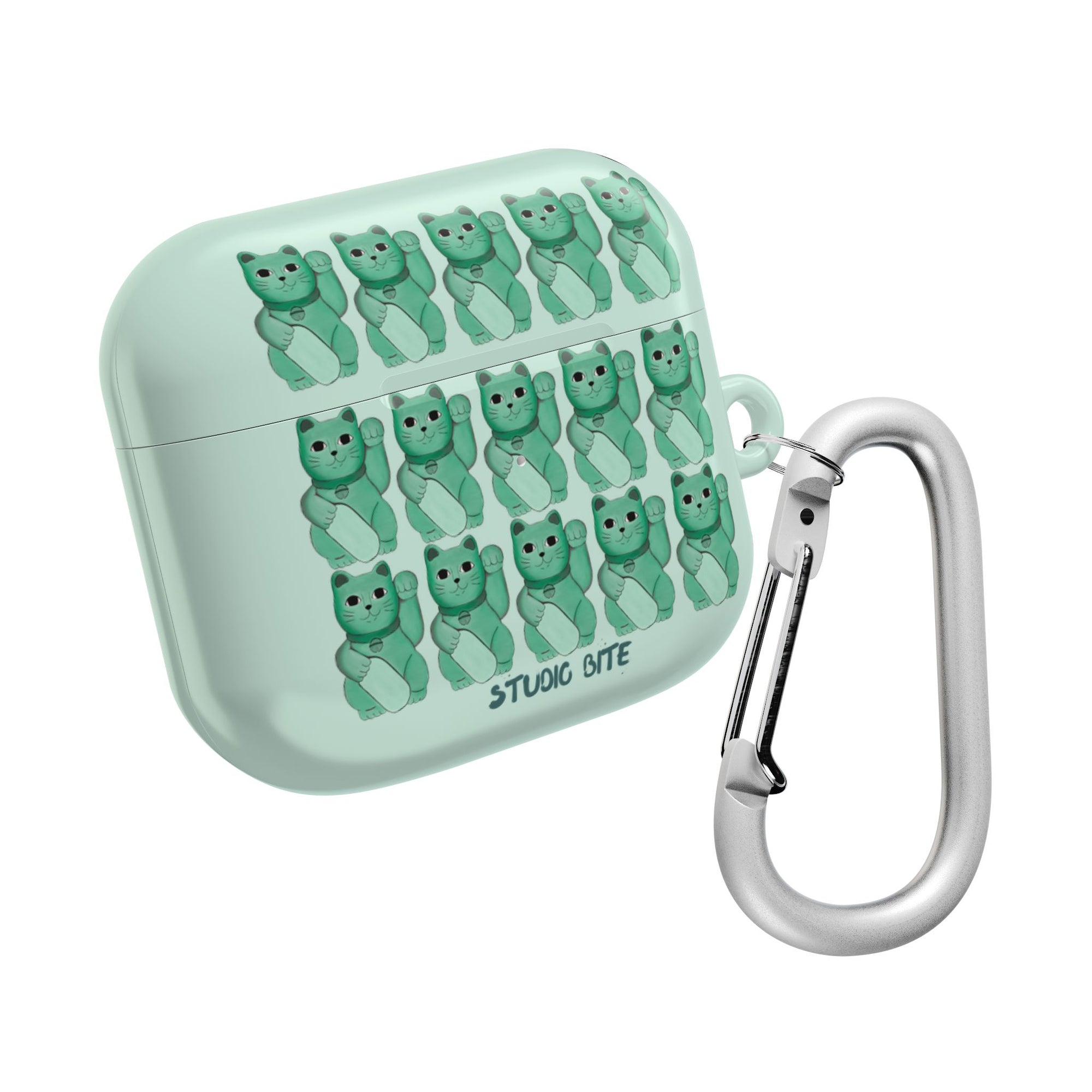 LUCKY CAT - GREEN - AIRPODS CASE