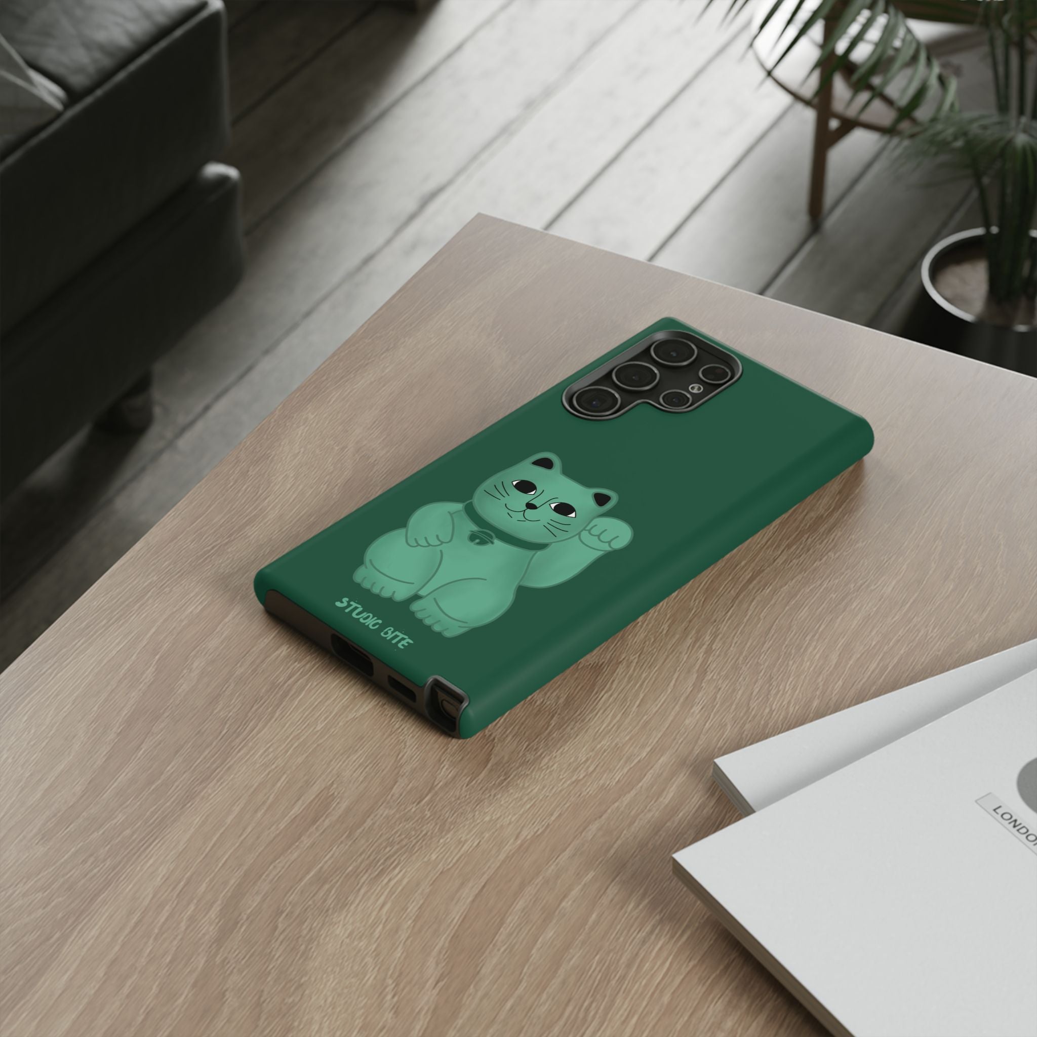 FORTUNE CAT - FOREST GREEN