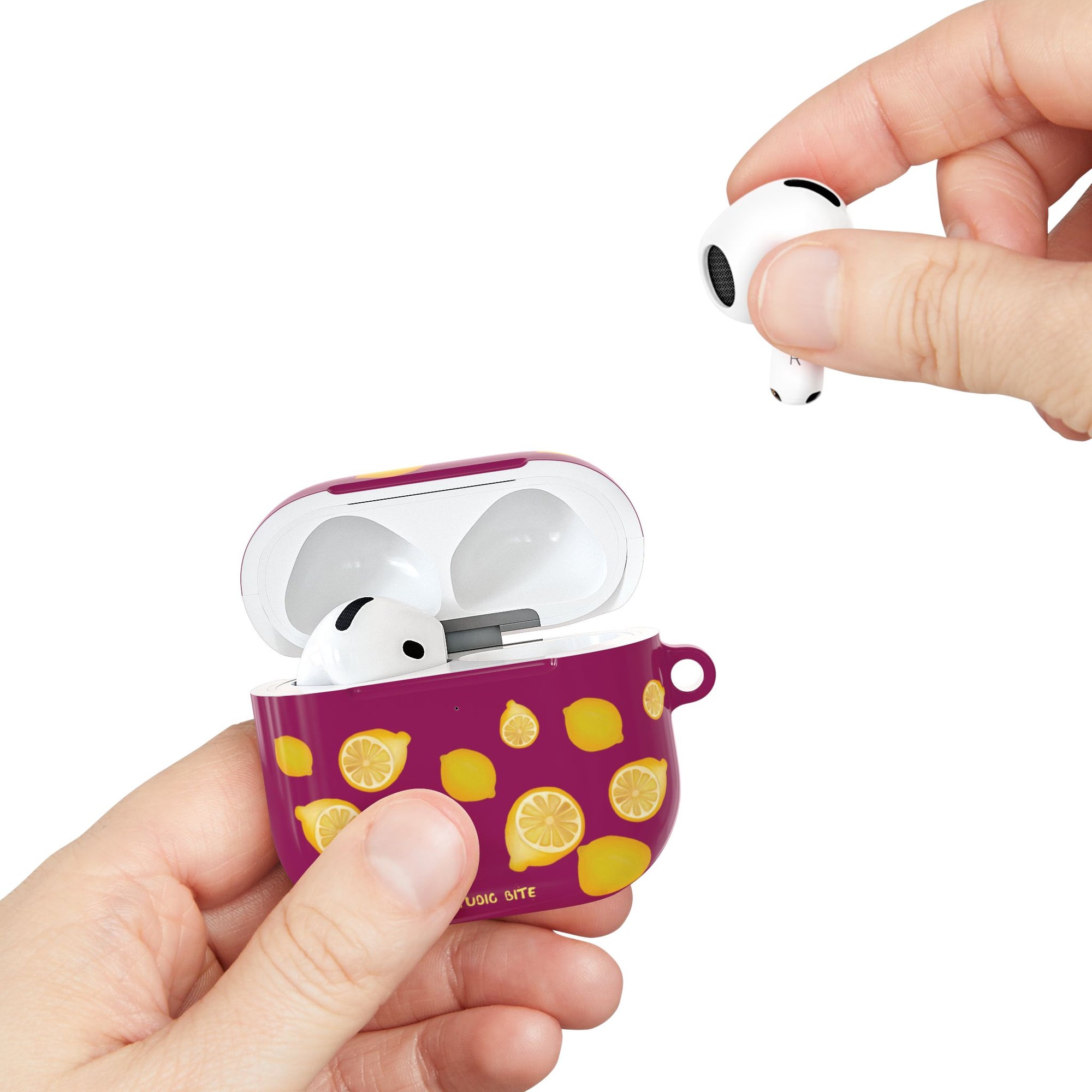 LEMON - BORDEAUX - AIRPODS 4TH GEN CASE