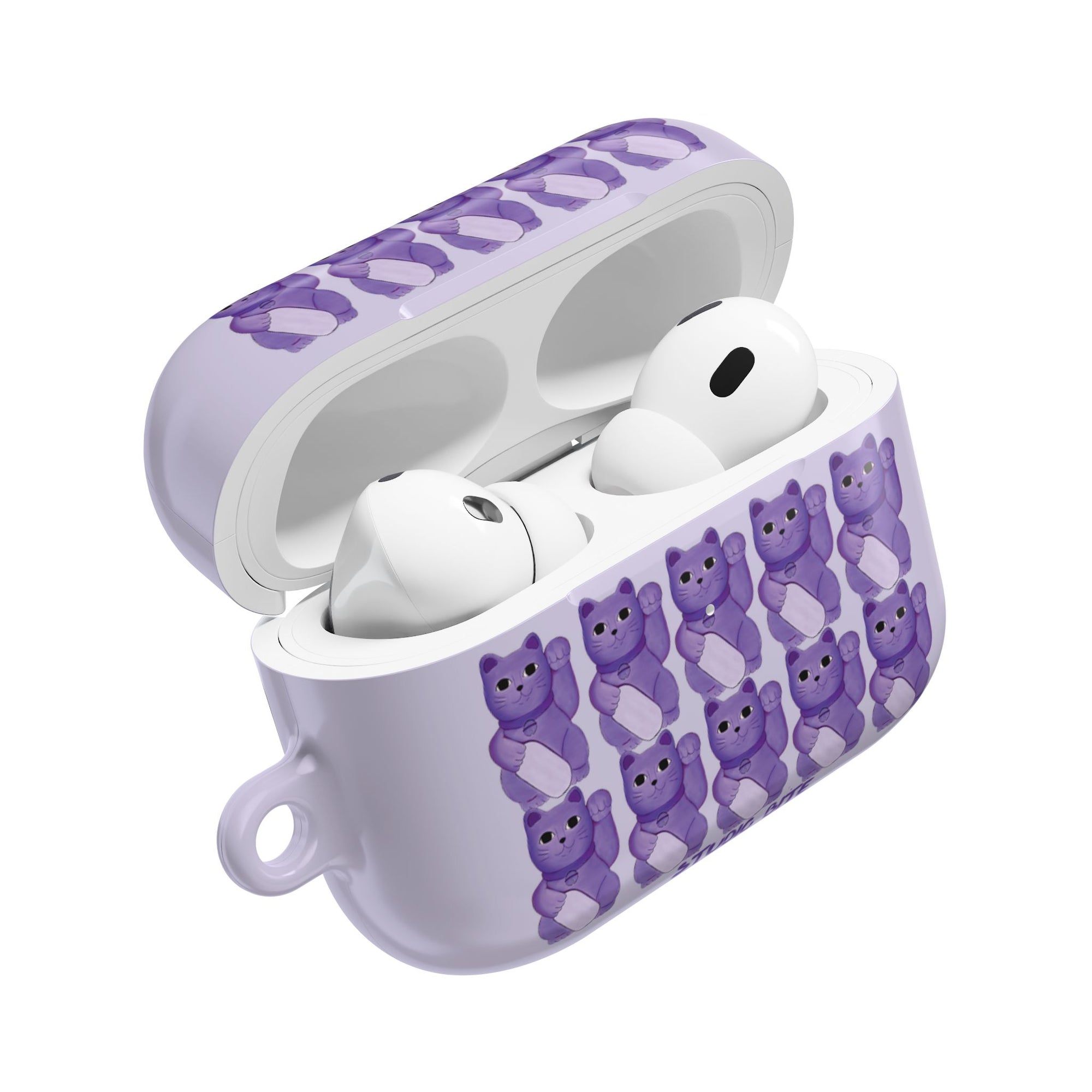 LUCKY CAT - PURPLE - AIRPODS CASE