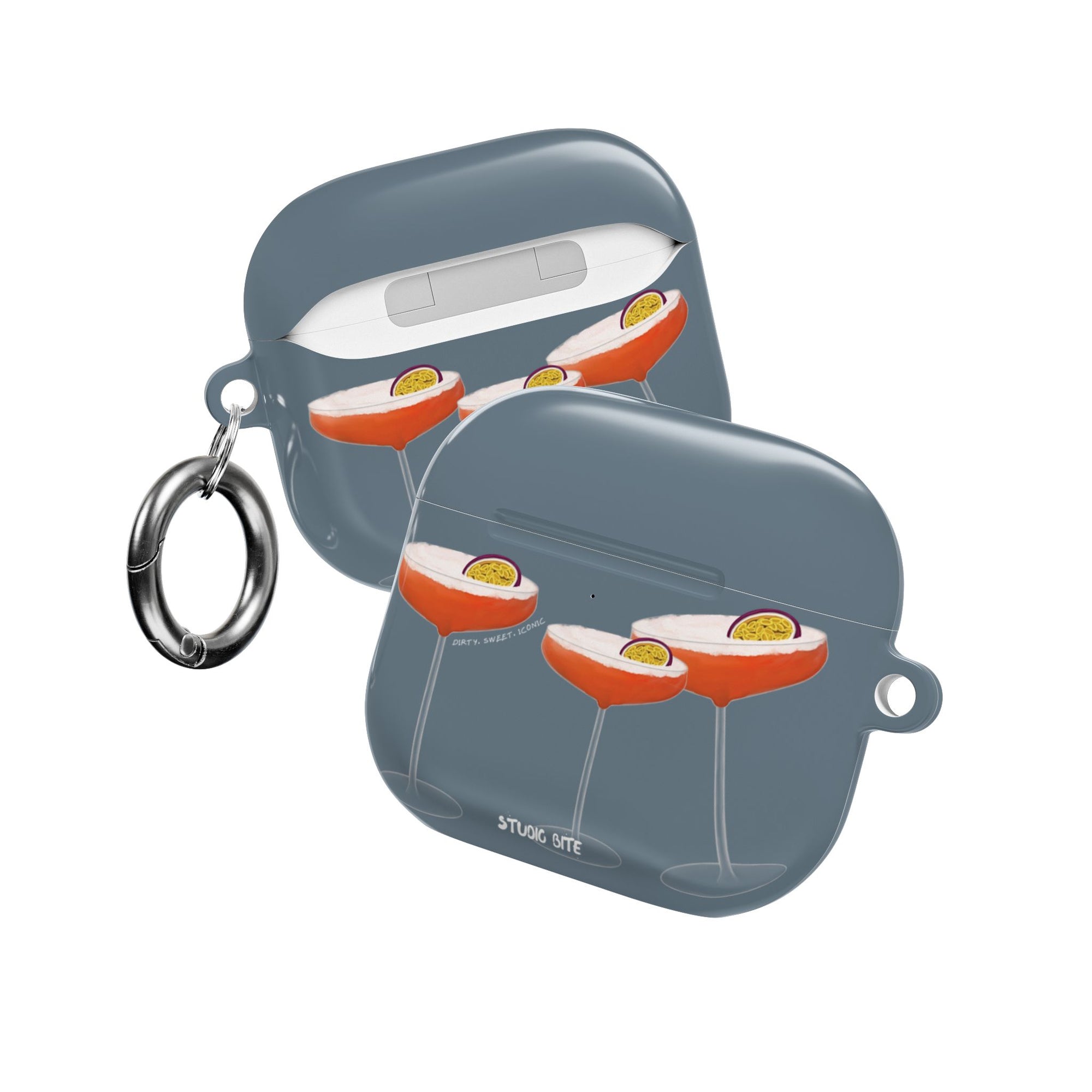 PORNSTAR MARTINI - GREY BLUE - AIRPODS 4TH GEN CASE